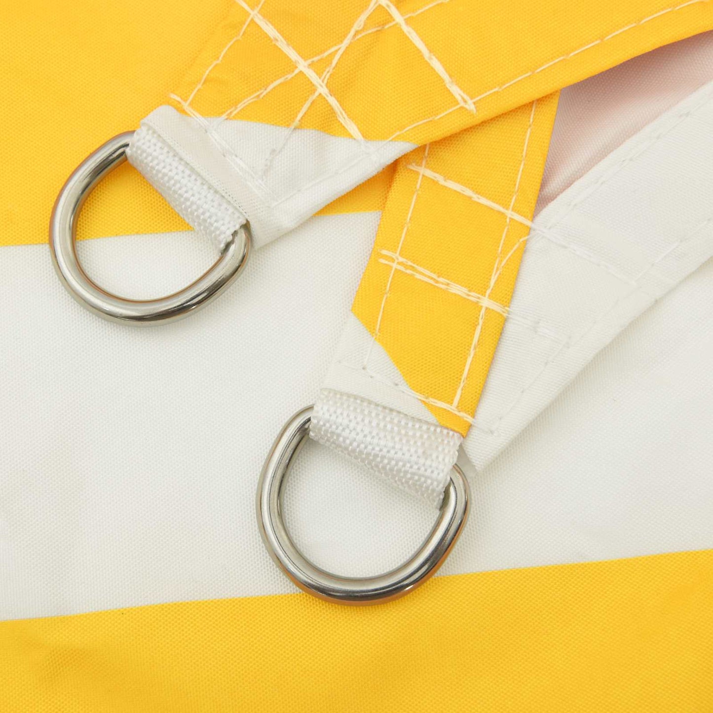 Zonneschaduwzeil Geel en Wit 3 x 4 x 5 m 100% Polyester Oxford is nu te koop bij PeponiXL, paradijselijk wonen!