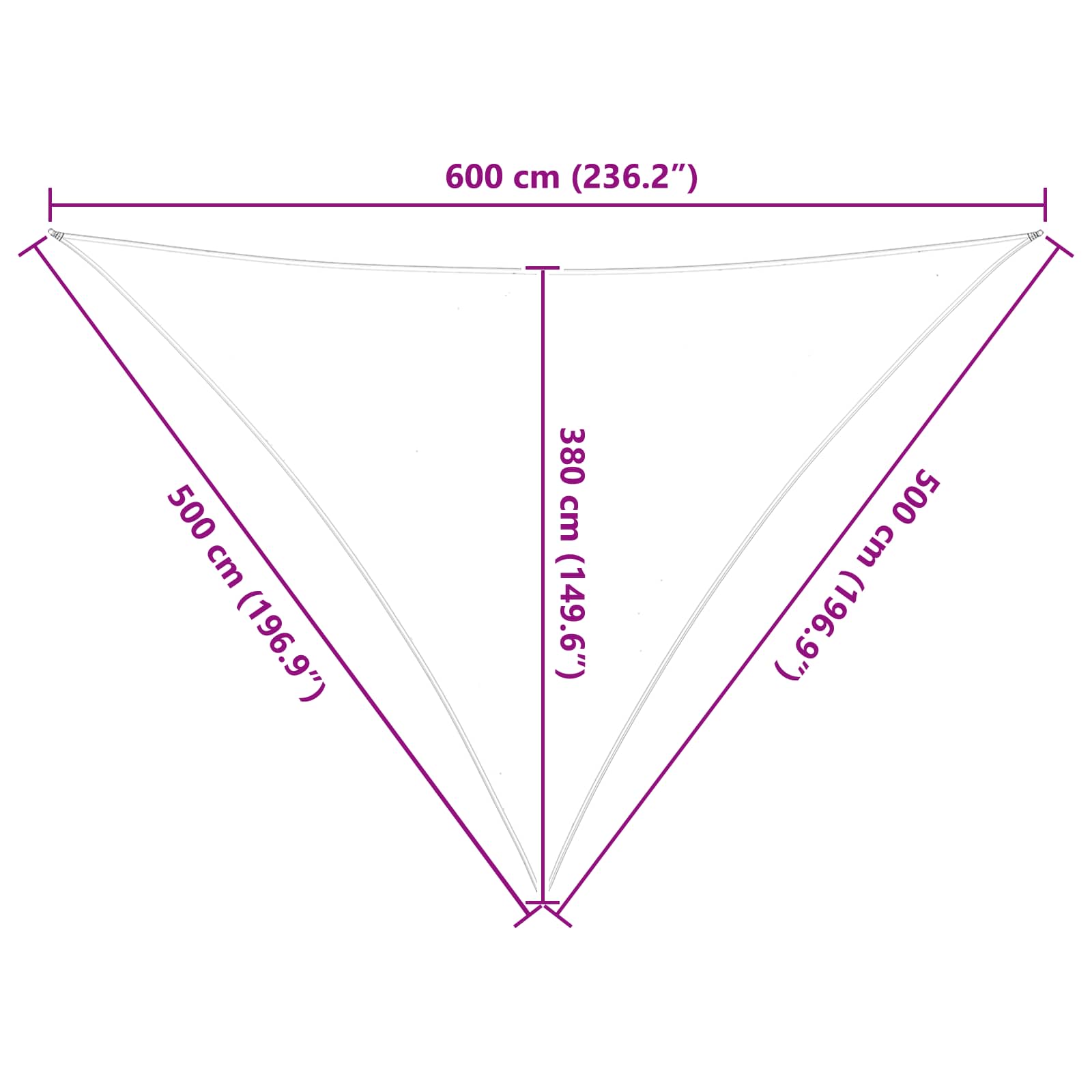 Zonneschaduwzeil Geel en Wit 5 x 5 x 6 m 100% Polyester Oxford is nu te koop bij PeponiXL, paradijselijk wonen!