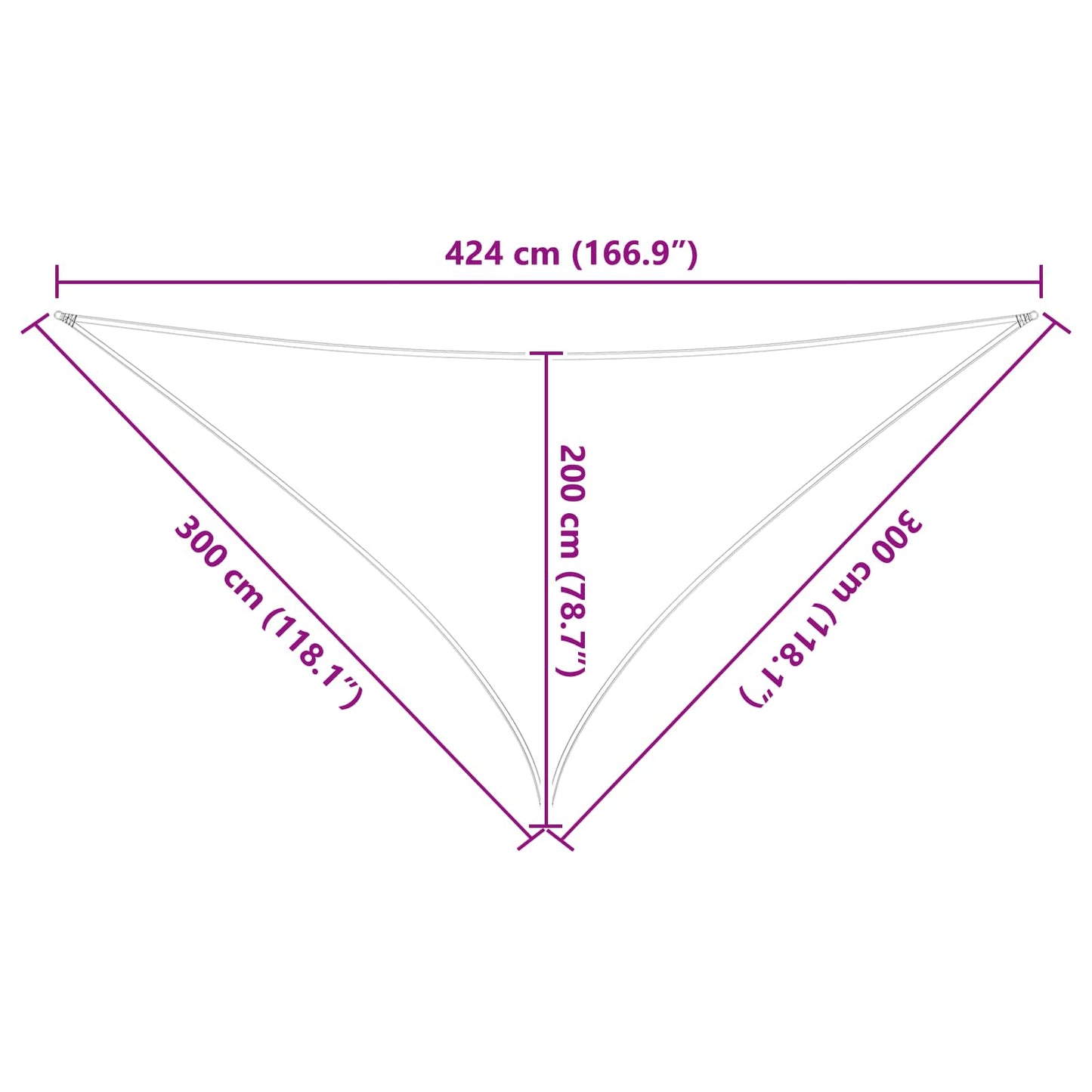 Zonneschaduwzeil Lichtgrijs en wit. 3 x 3 x 4,24 m is nu te koop bij PeponiXL, paradijselijk wonen!