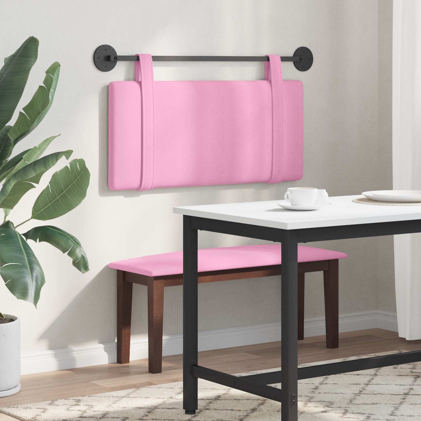 Hangend hoofdbord Roze Stof is nu te koop bij PeponiXL, paradijselijk wonen!