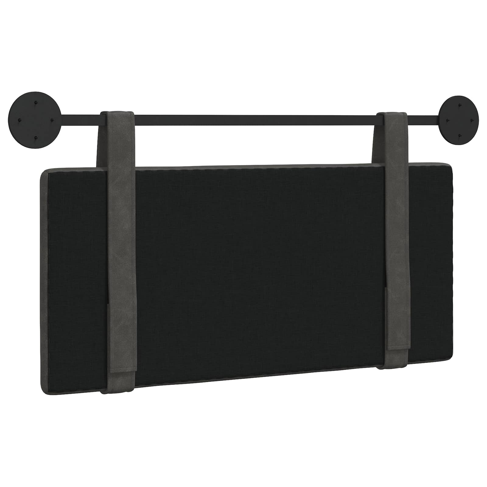Hangend hoofdbord Zwart Antiek PU is nu te koop bij PeponiXL, paradijselijk wonen!