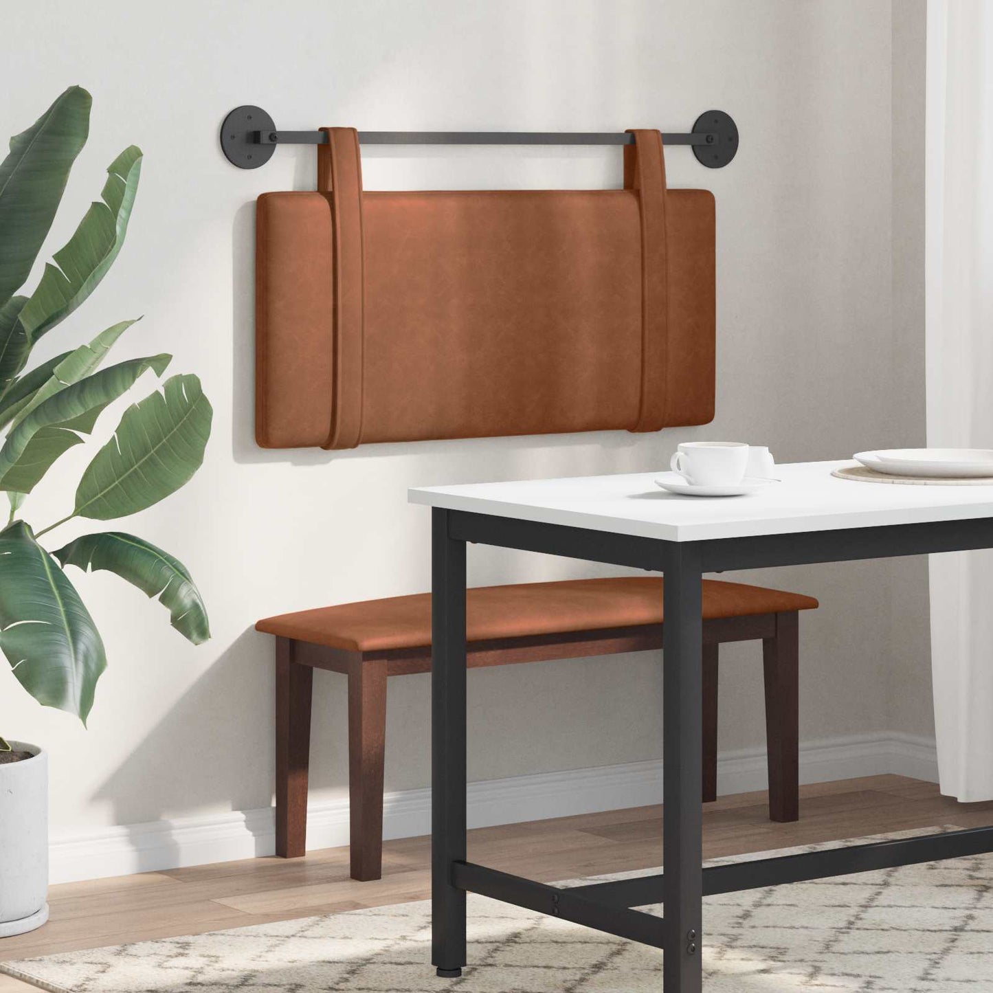 Hangend hoofdbord Bruin Antiek PU is nu te koop bij PeponiXL, paradijselijk wonen!