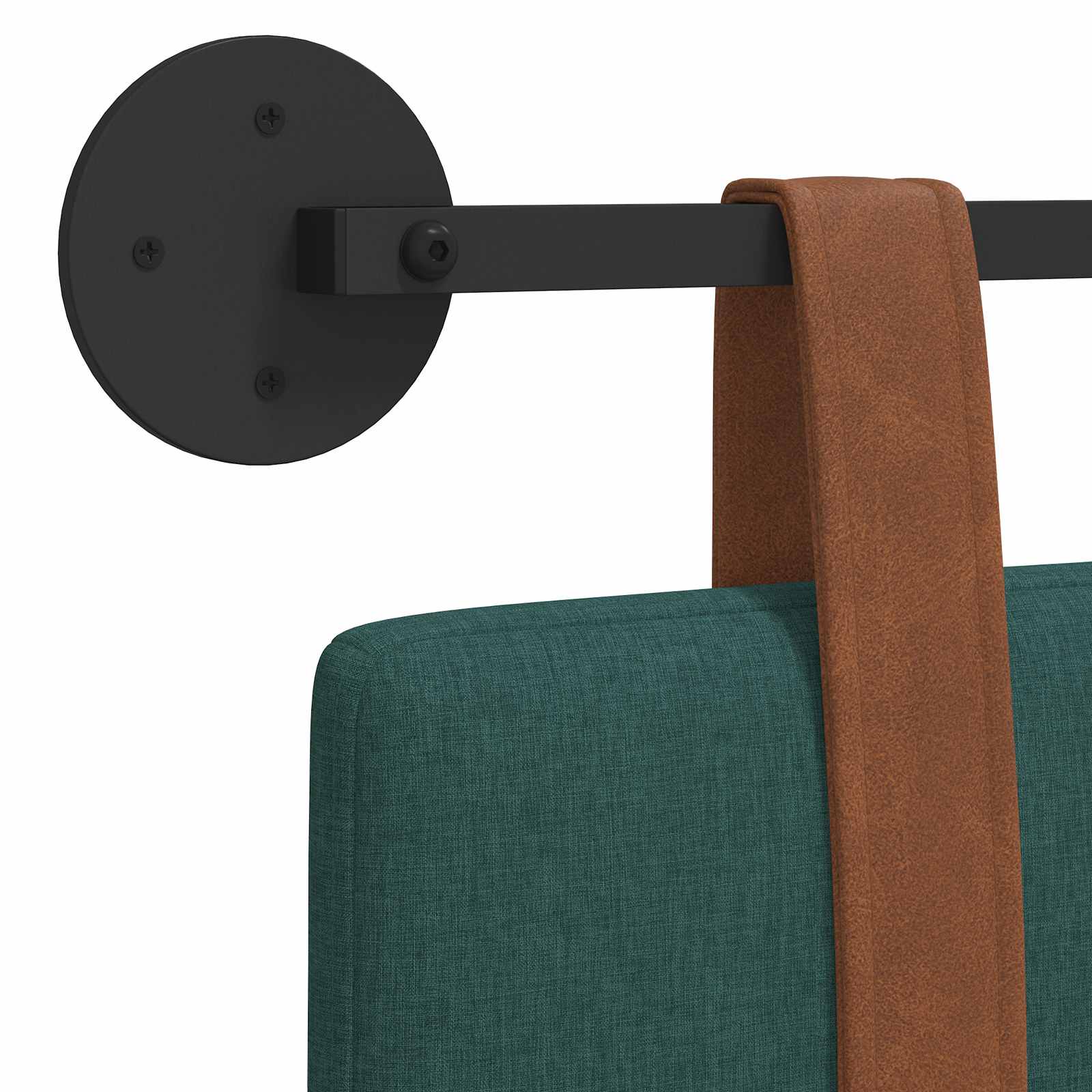 Hangend hoofdbord Donkergroen Antiek PU is nu te koop bij PeponiXL, paradijselijk wonen!