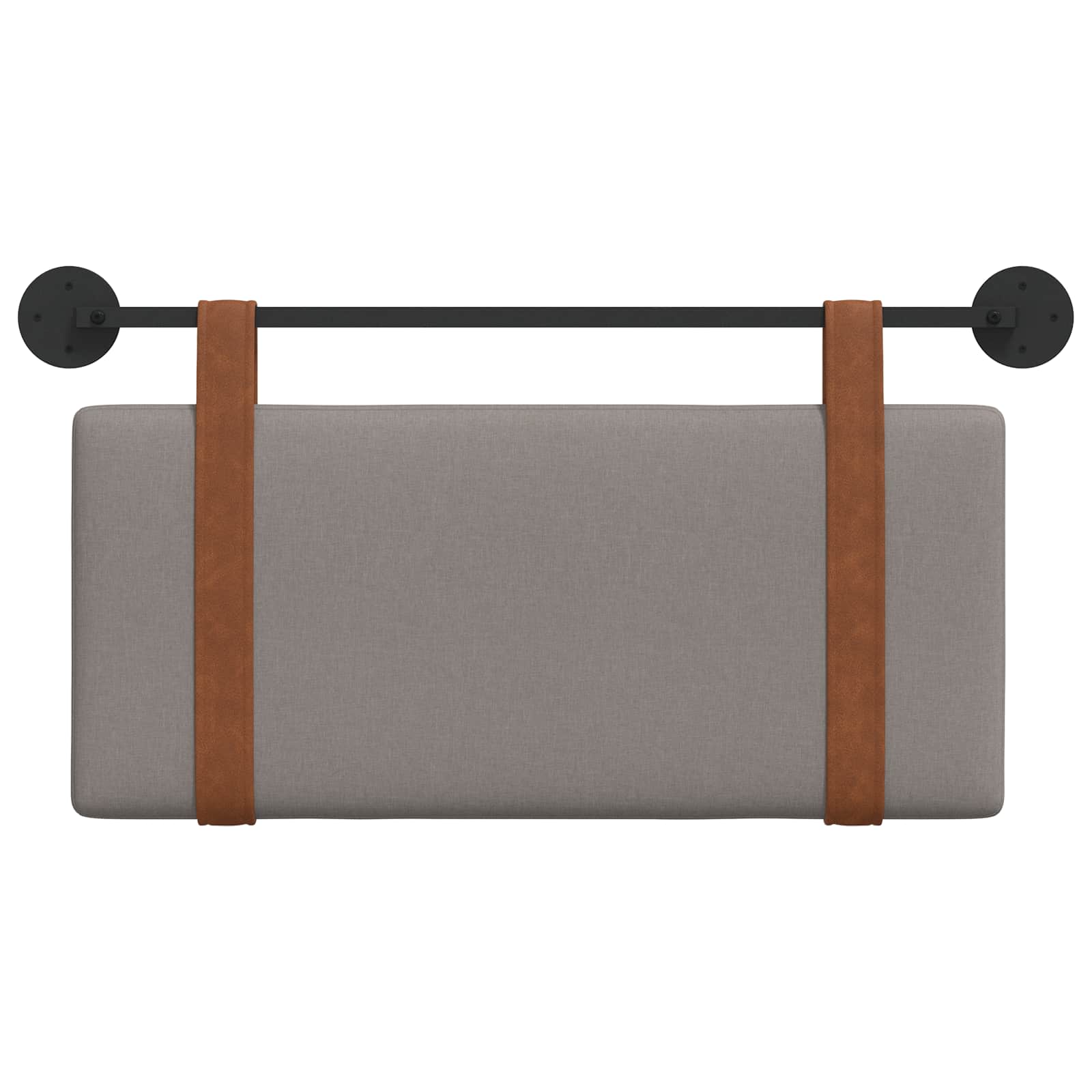 Hangend hoofdbord Taupe Antiek PU is nu te koop bij PeponiXL, paradijselijk wonen!