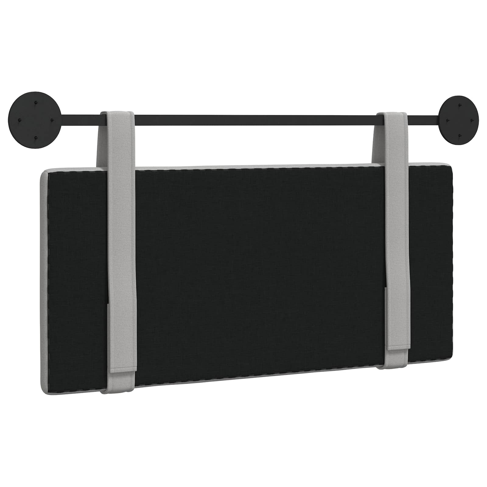 Hangend hoofdbord Wolkengrijs Stof is nu te koop bij PeponiXL, paradijselijk wonen!
