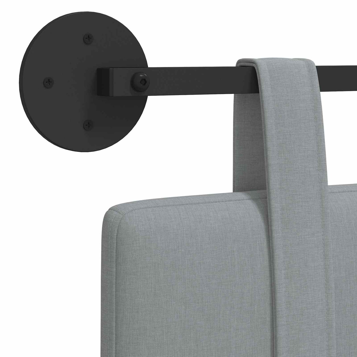 Hangend hoofdbord Lichtgrijs Stof is nu te koop bij PeponiXL, paradijselijk wonen!
