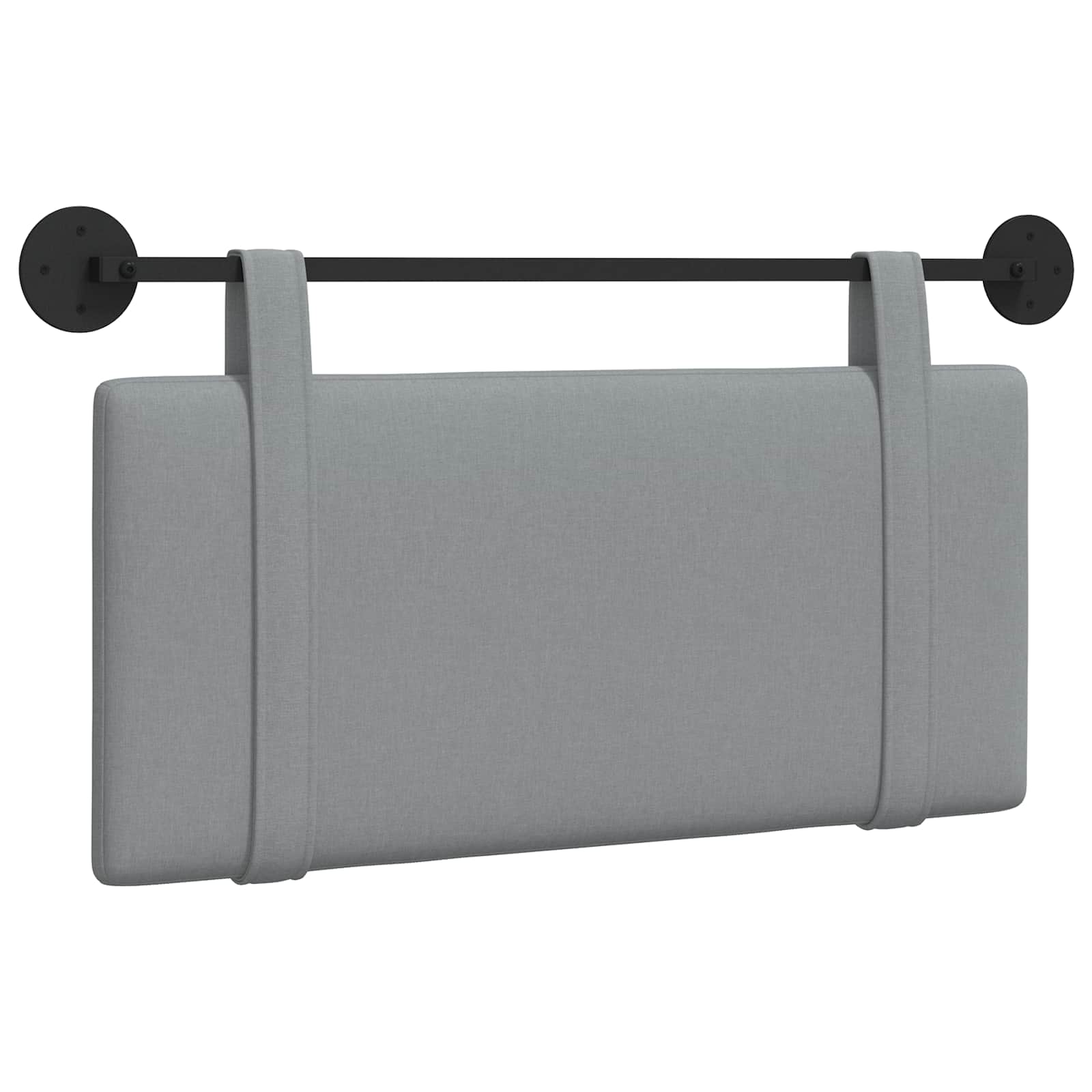 Hangend hoofdbord Lichtgrijs Stof is nu te koop bij PeponiXL, paradijselijk wonen!