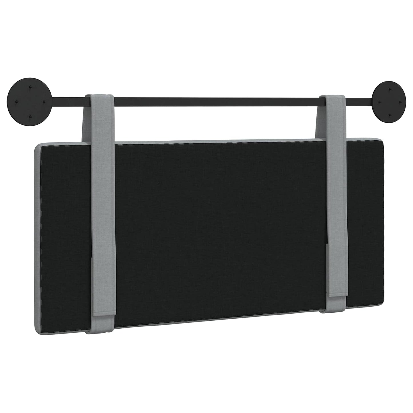 Hangend hoofdbord Lichtgrijs Stof is nu te koop bij PeponiXL, paradijselijk wonen!