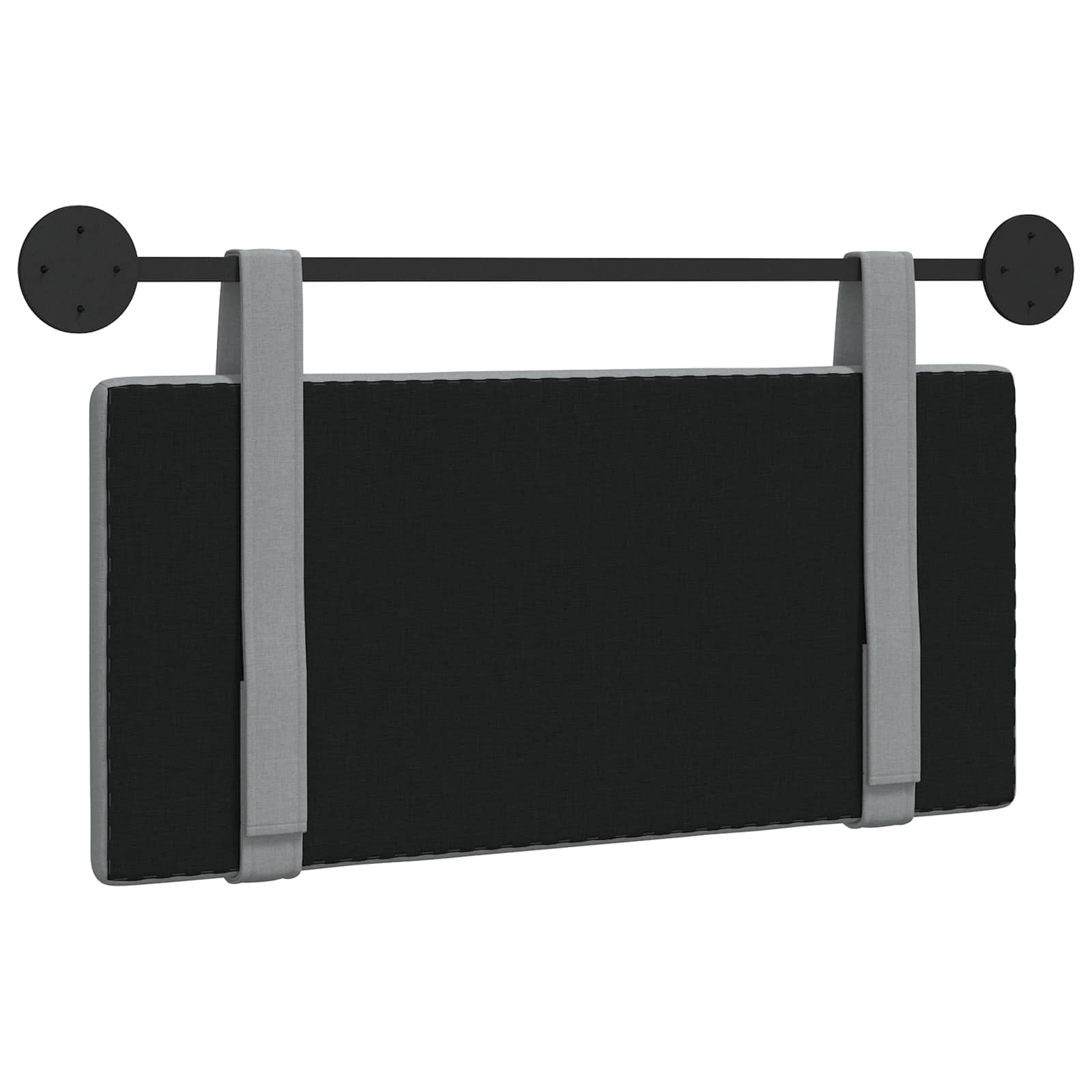 Hangend hoofdbord Lichtgrijs Stof is nu te koop bij PeponiXL, paradijselijk wonen!
