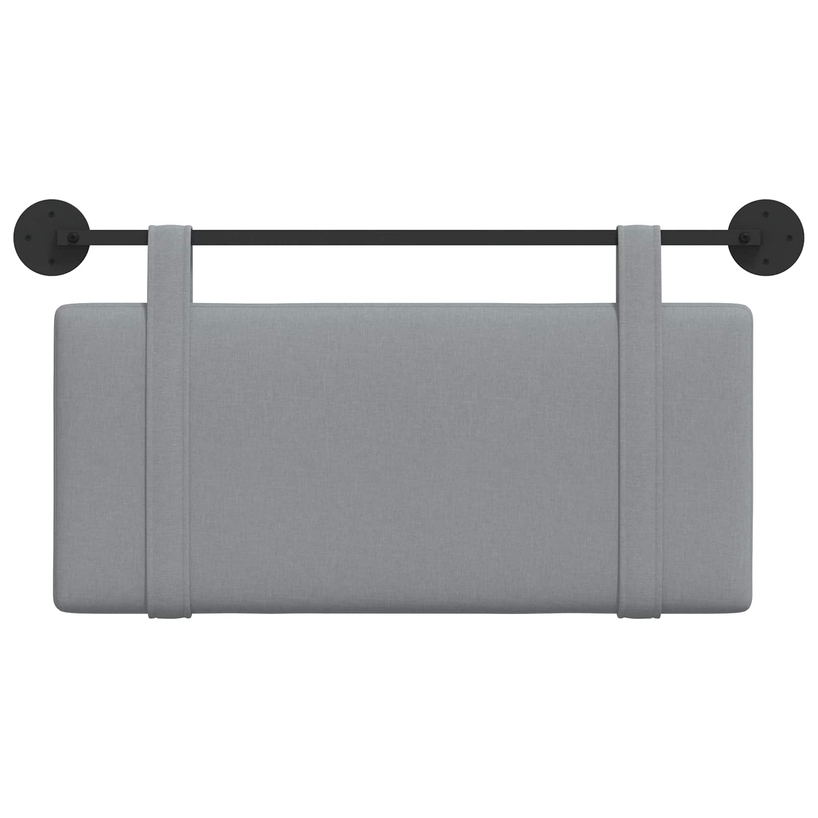 Hangend hoofdbord Lichtgrijs Stof is nu te koop bij PeponiXL, paradijselijk wonen!