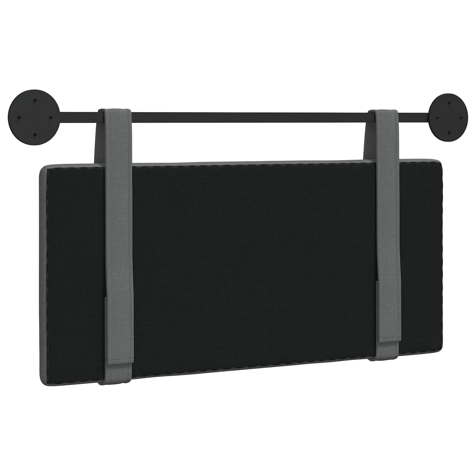 Hangend hoofdbord Donkergrijs Stof is nu te koop bij PeponiXL, paradijselijk wonen!