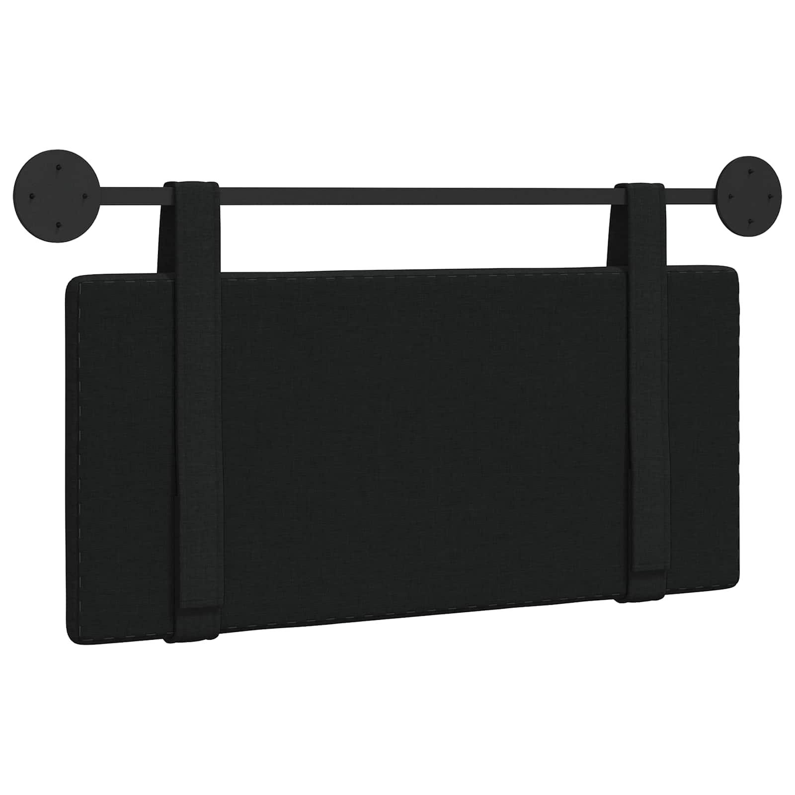 Hangend hoofdbord Zwart Stof is nu te koop bij PeponiXL, paradijselijk wonen!