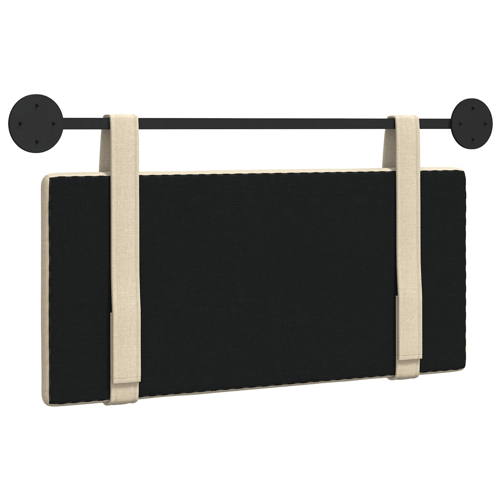 Hangend hoofdbord Crème Stof is nu te koop bij PeponiXL, paradijselijk wonen!