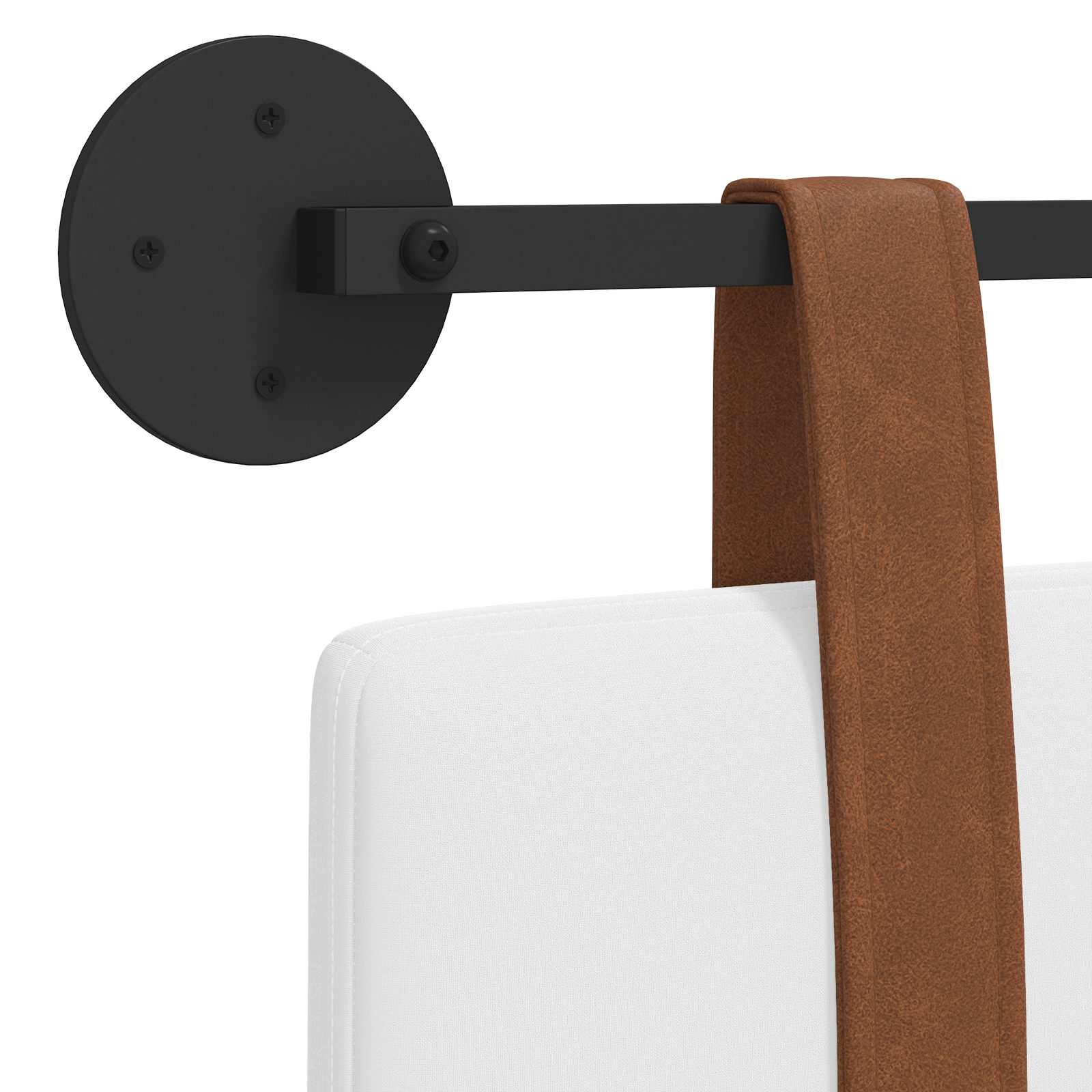 Hangend Hoofdeinde Wandgemonteerd Wit 100 x 55 x 5 cm Antiek PU is nu te koop bij PeponiXL, paradijselijk wonen!