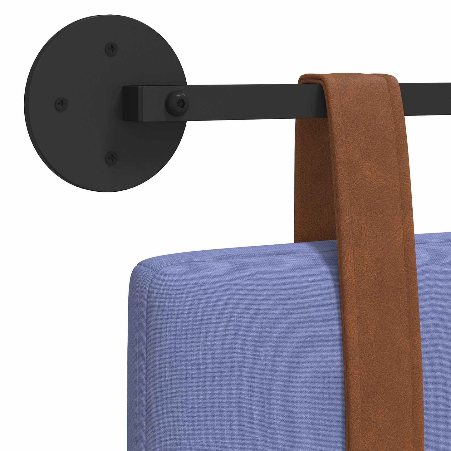 Hangend Hoofdeinde Effen Jeans Blauw 100 x 55 x 5 cm Antiek PU is nu te koop bij PeponiXL, paradijselijk wonen!