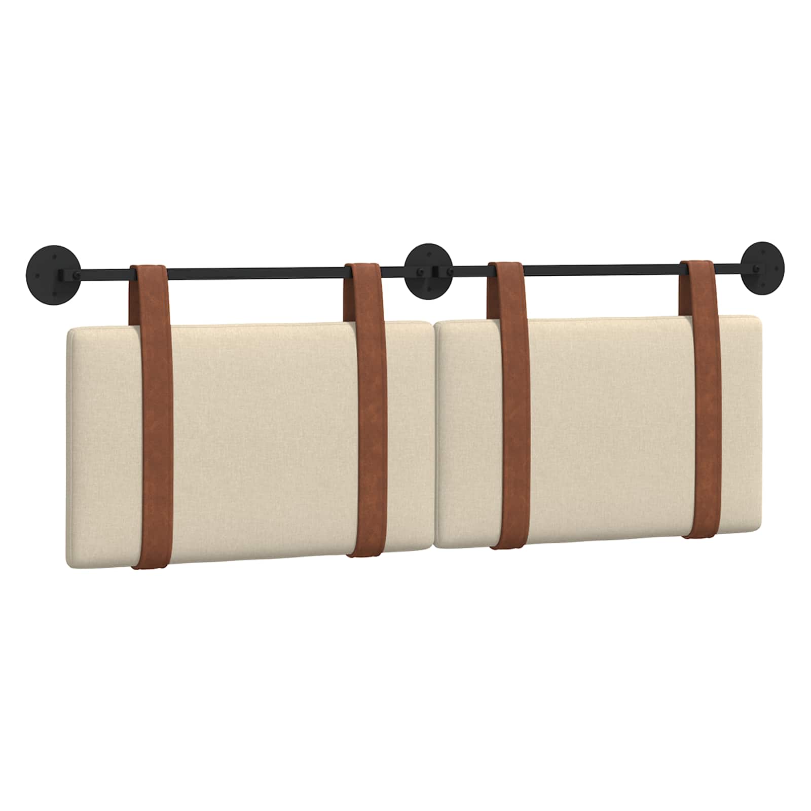 Hangend Hoofdeinde Effen Crème 130 x 55 x 5 cm Antiek PU is nu te koop bij PeponiXL, paradijselijk wonen!