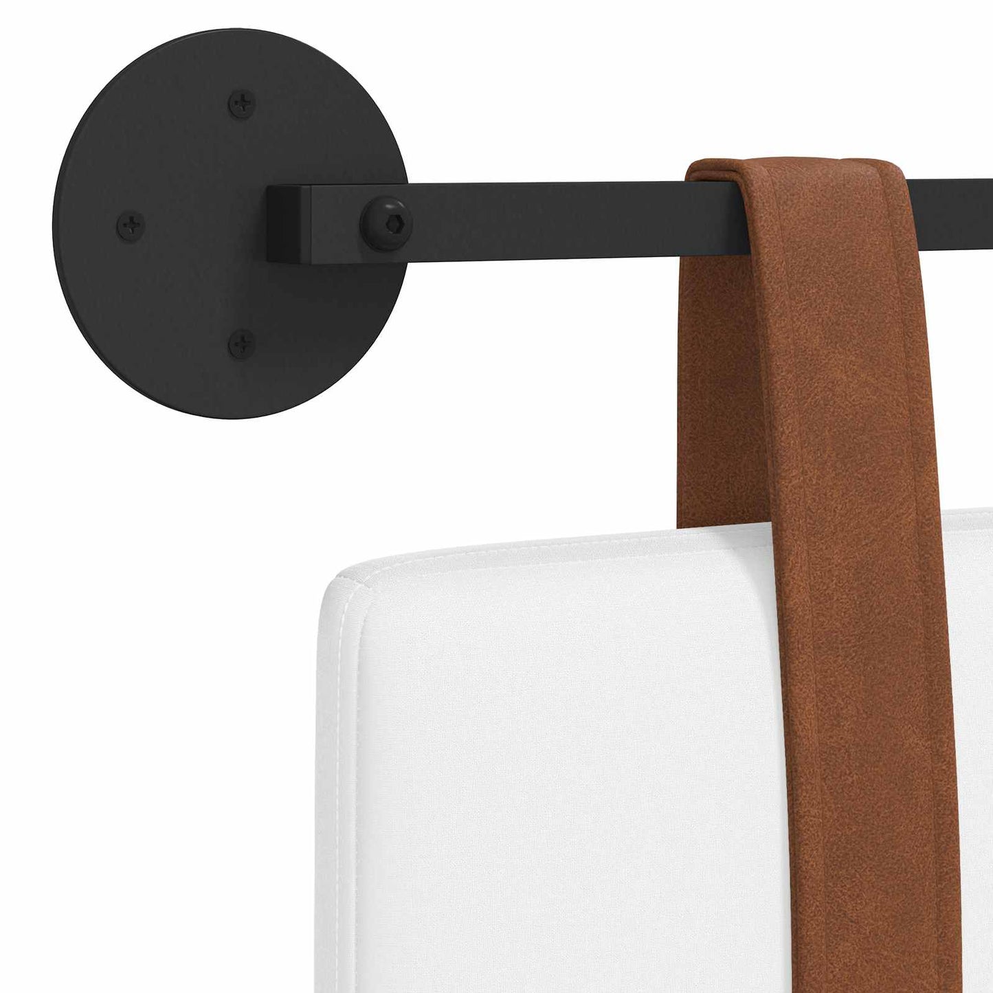 Hangend Hoofdeinde Wandgemonteerd Wit 150 x 55 x 5 cm Antiek PU is nu te koop bij PeponiXL, paradijselijk wonen!