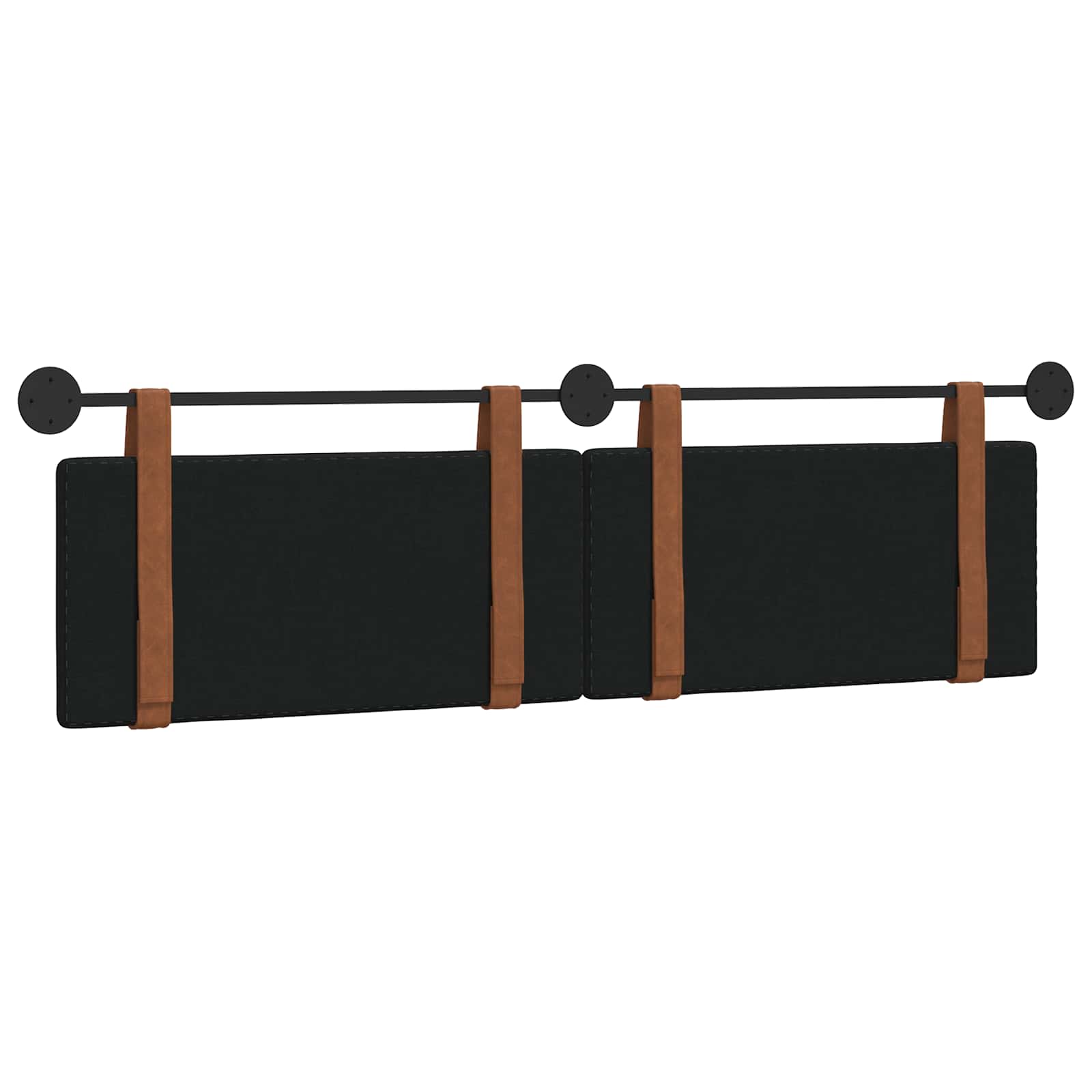 Hangend Hoofdeinde Effen Zwart 190 x 55 x 5 cm Antiek PU is nu te koop bij PeponiXL, paradijselijk wonen!