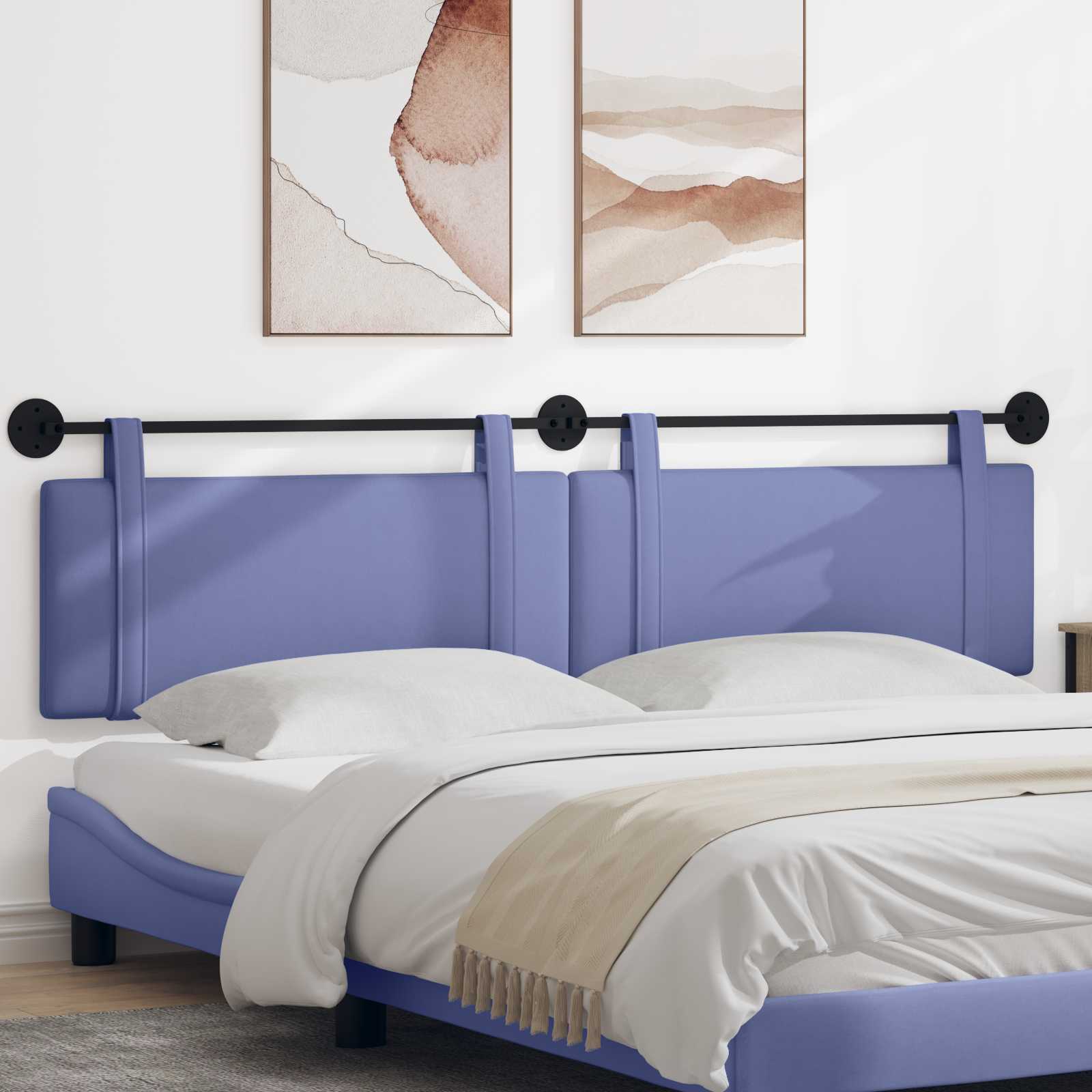 Hangend hoofdbord Jeans Blauw Stof is nu te koop bij PeponiXL, paradijselijk wonen!