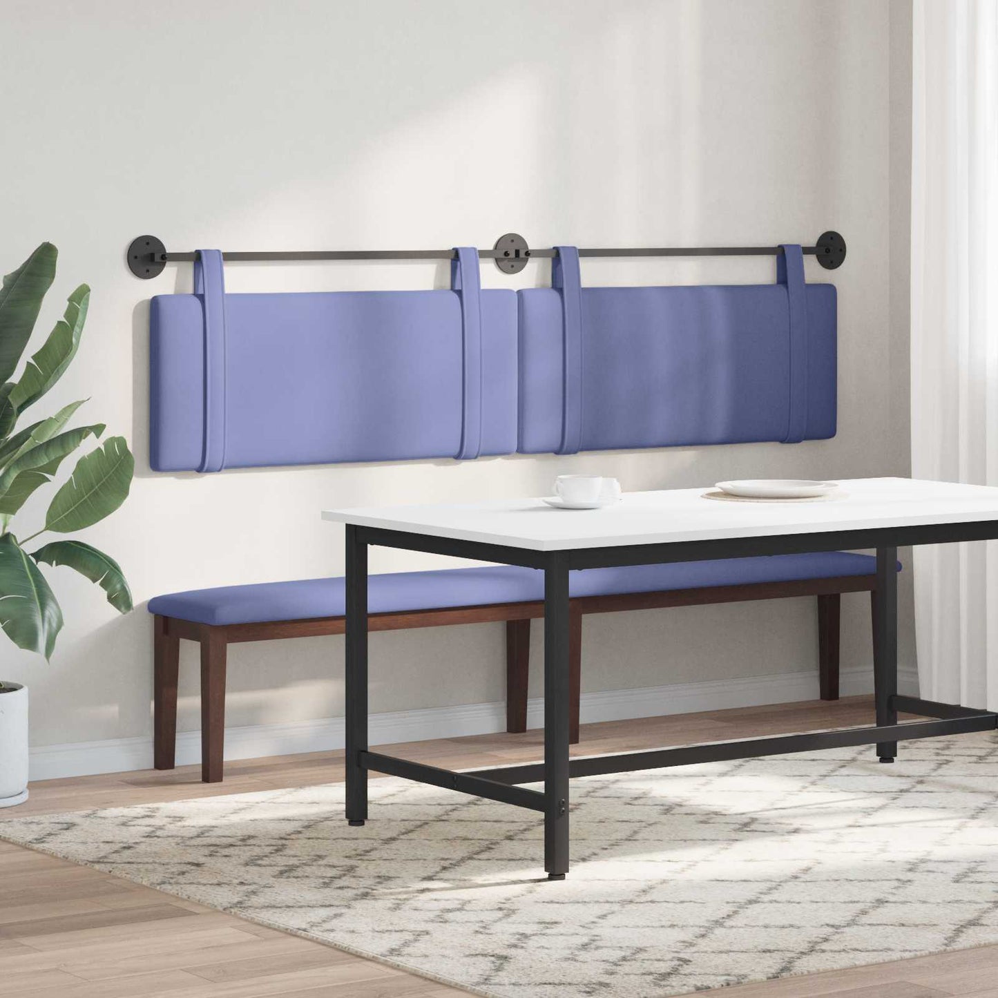Hangend hoofdbord Jeans Blauw Stof is nu te koop bij PeponiXL, paradijselijk wonen!