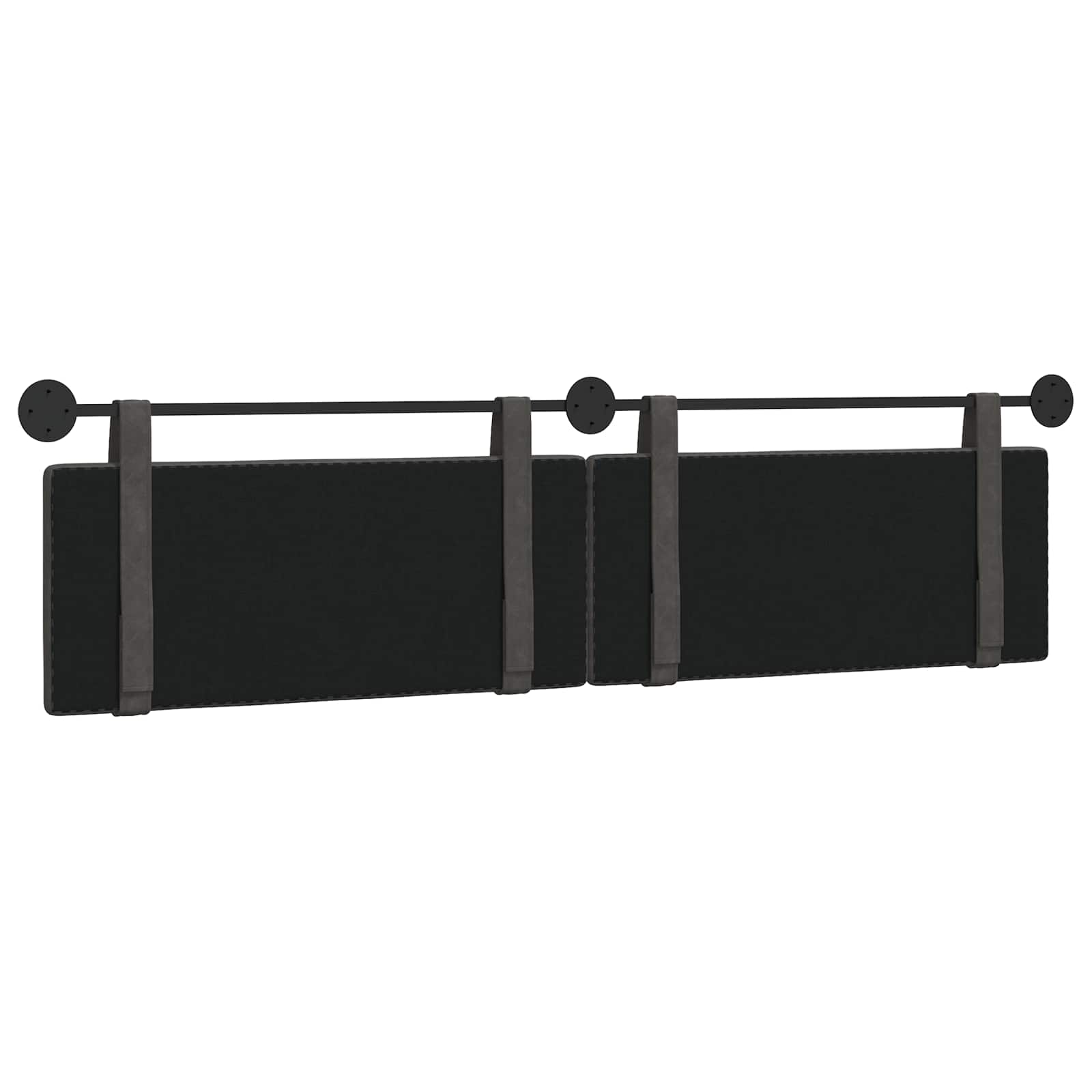 Hangend hoofdbord Zwart Antiek PU is nu te koop bij PeponiXL, paradijselijk wonen!