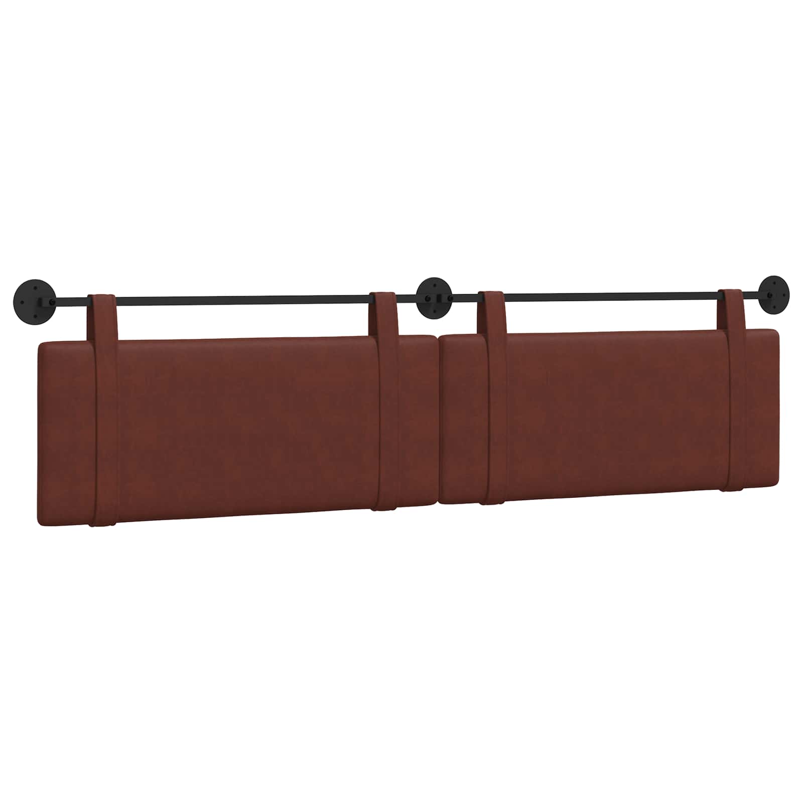 Hangend hoofdbord Glanzend Bruin Antiek PU is nu te koop bij PeponiXL, paradijselijk wonen!