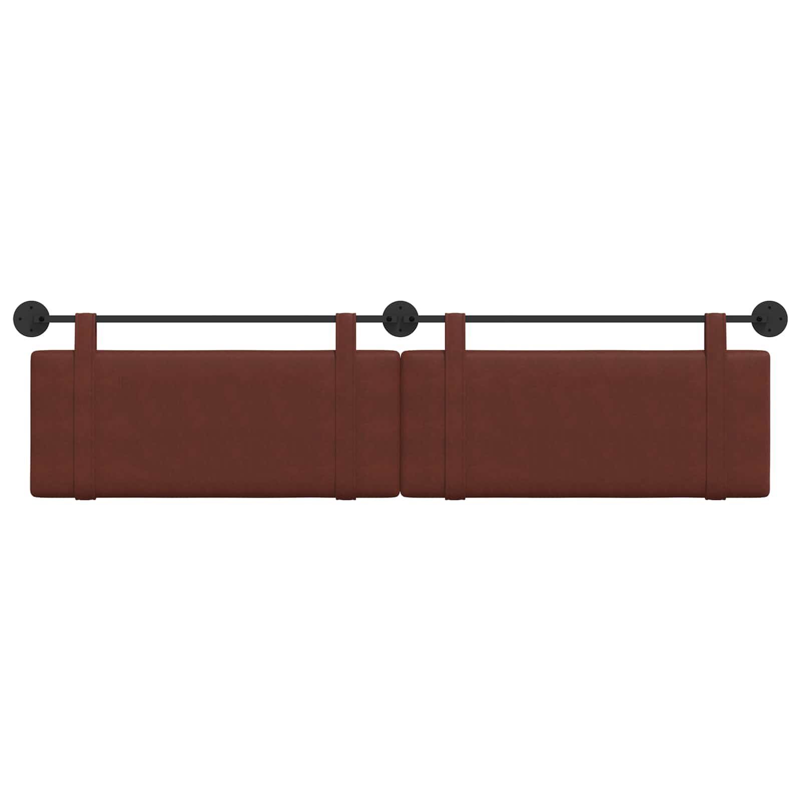 Hangend hoofdbord Glanzend Bruin Antiek PU is nu te koop bij PeponiXL, paradijselijk wonen!