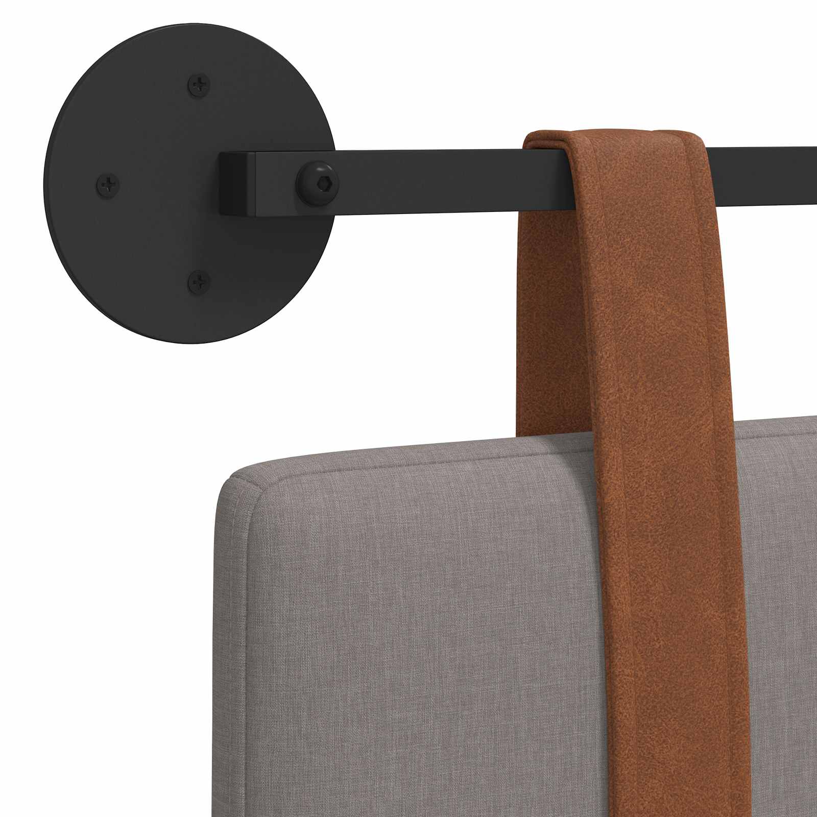 Hangend hoofdbord Taupe Antiek PU is nu te koop bij PeponiXL, paradijselijk wonen!