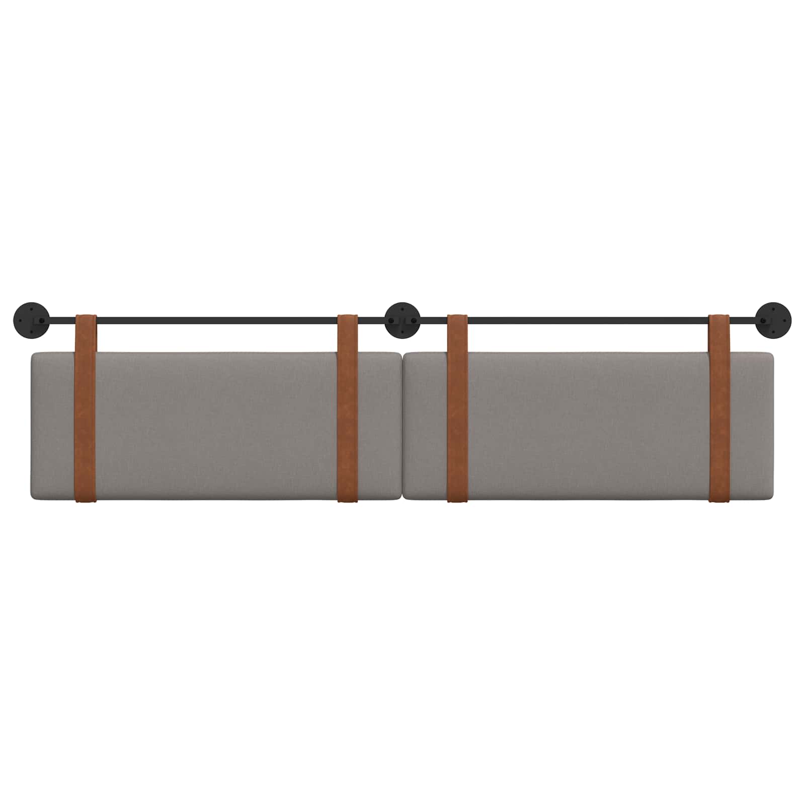 Hangend hoofdbord Taupe Antiek PU is nu te koop bij PeponiXL, paradijselijk wonen!