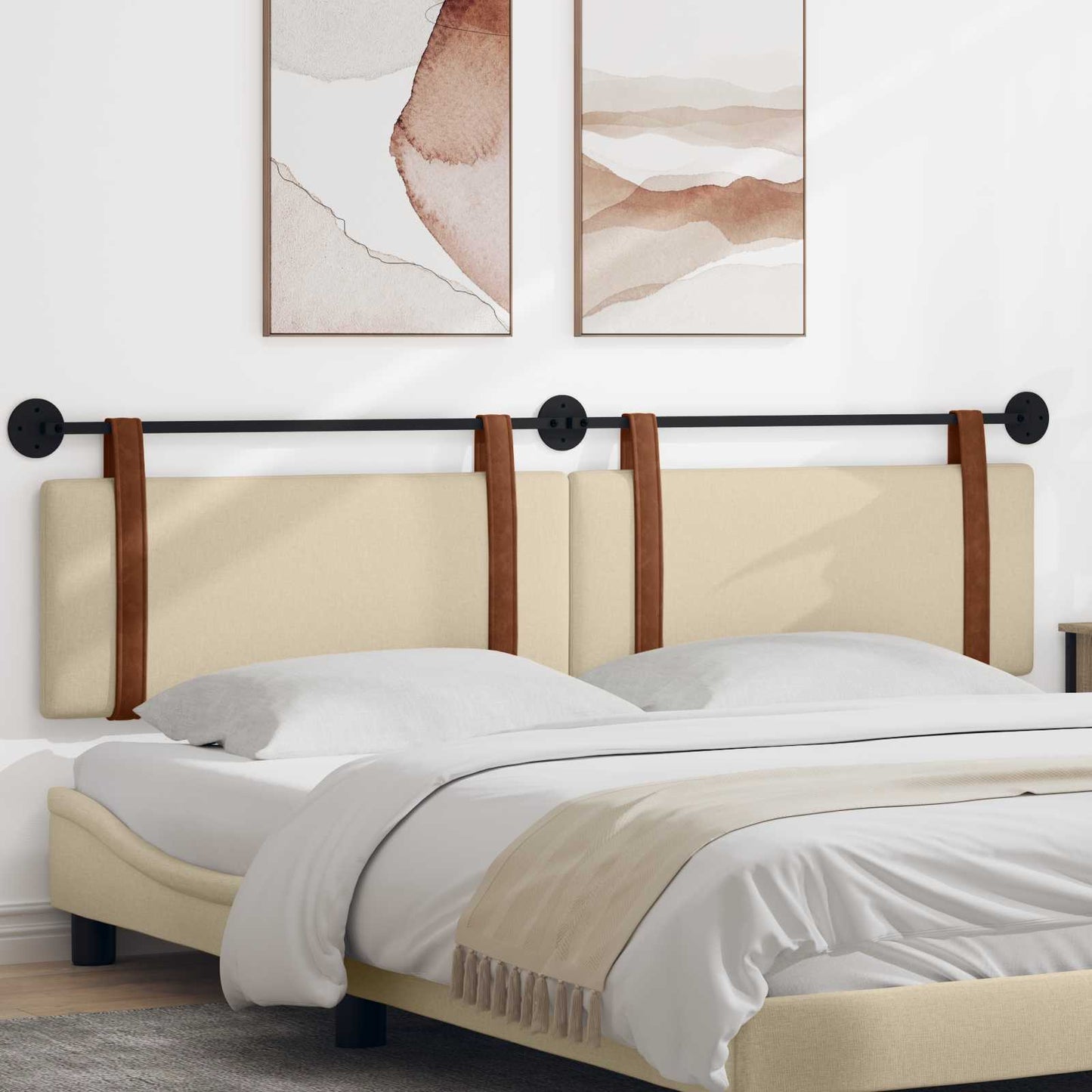 Hangend hoofdbord Crème Antiek PU is nu te koop bij PeponiXL, paradijselijk wonen!