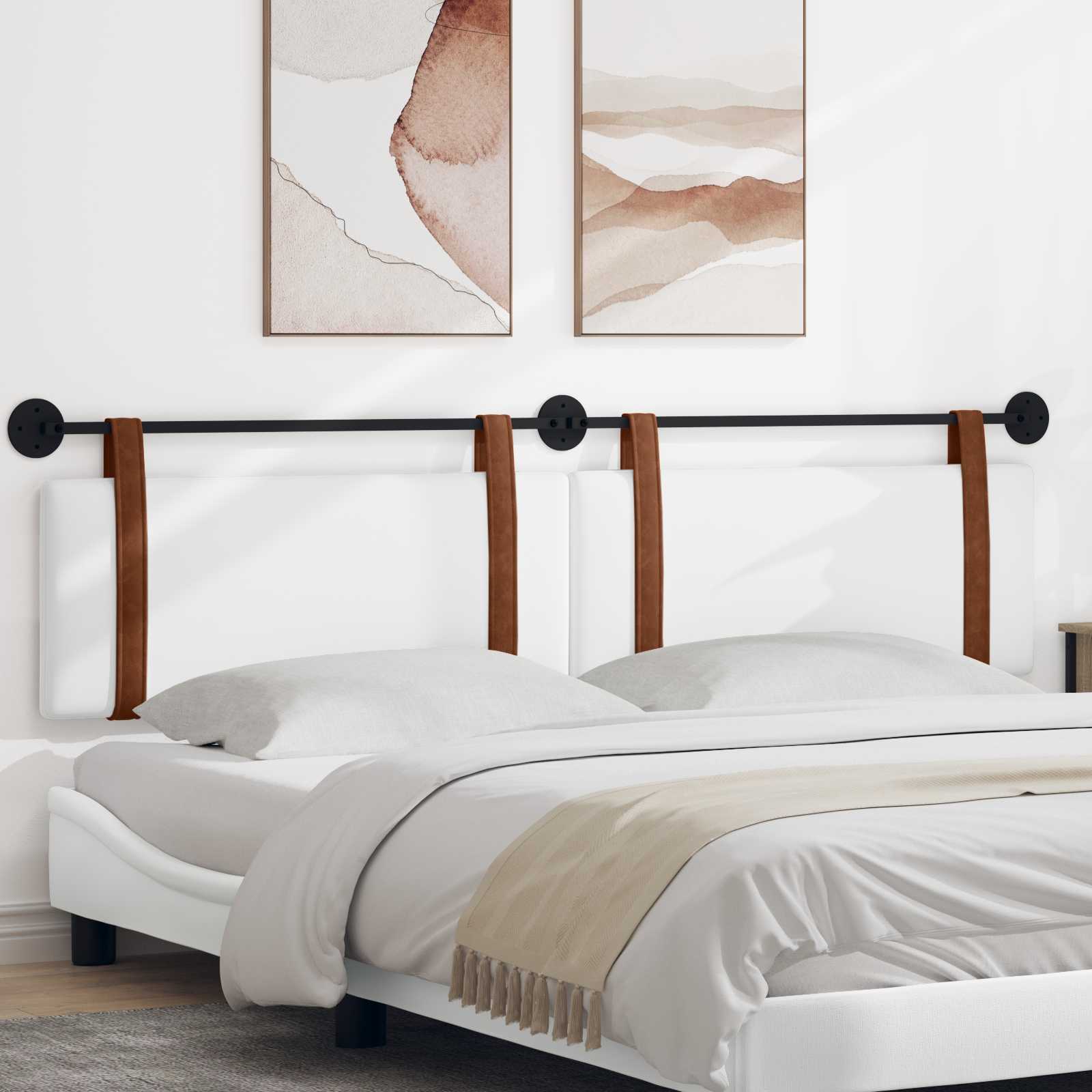 Hangend hoofdbord Wit Antiek PU is nu te koop bij PeponiXL, paradijselijk wonen!