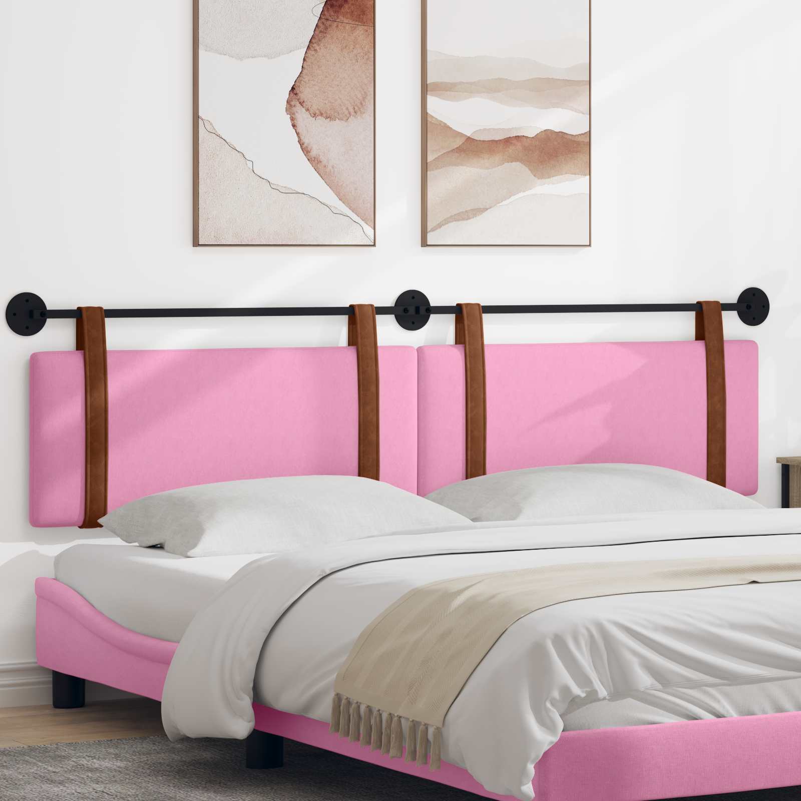 Hangend hoofdbord Roze Antiek PU is nu te koop bij PeponiXL, paradijselijk wonen!