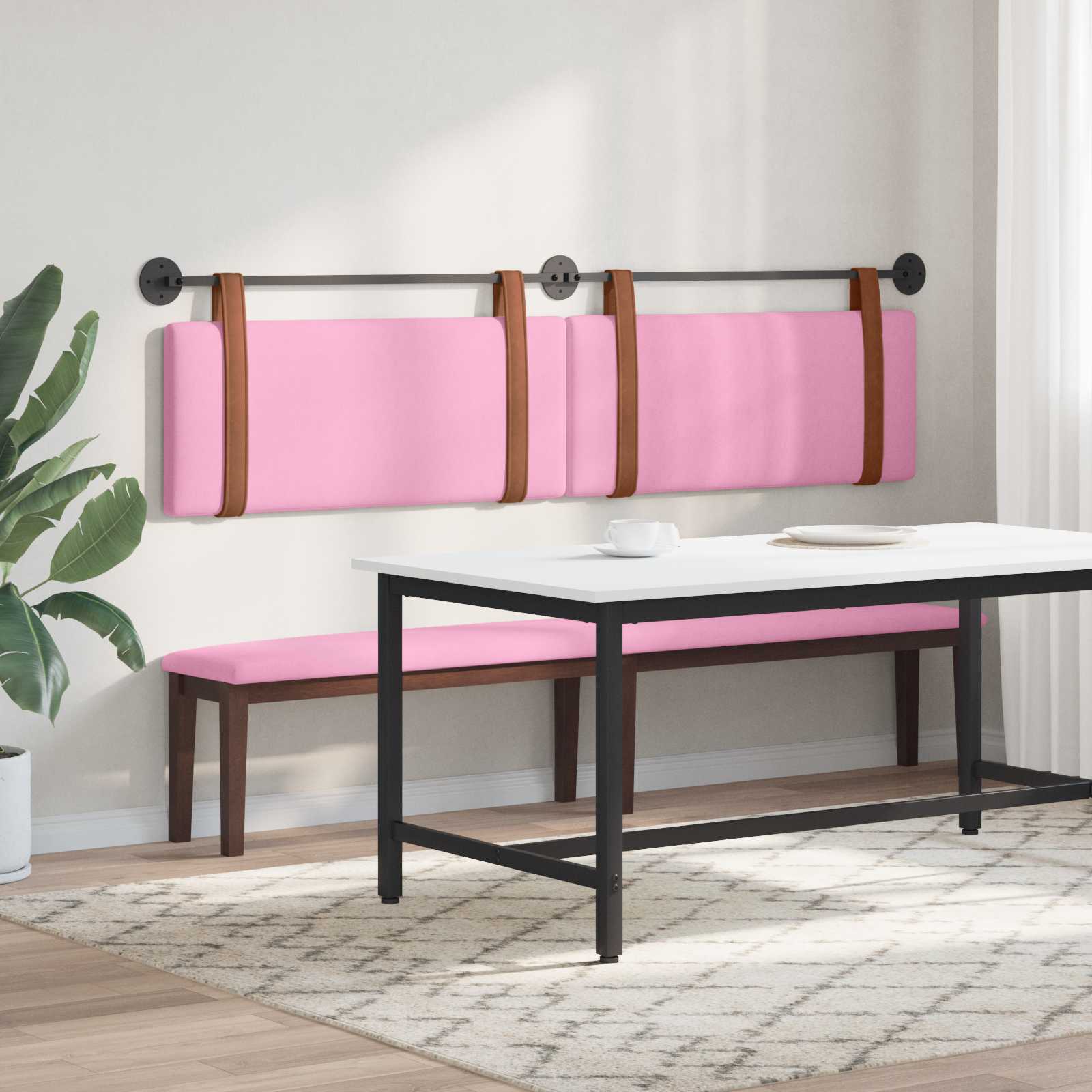 Hangend hoofdbord Roze Antiek PU is nu te koop bij PeponiXL, paradijselijk wonen!