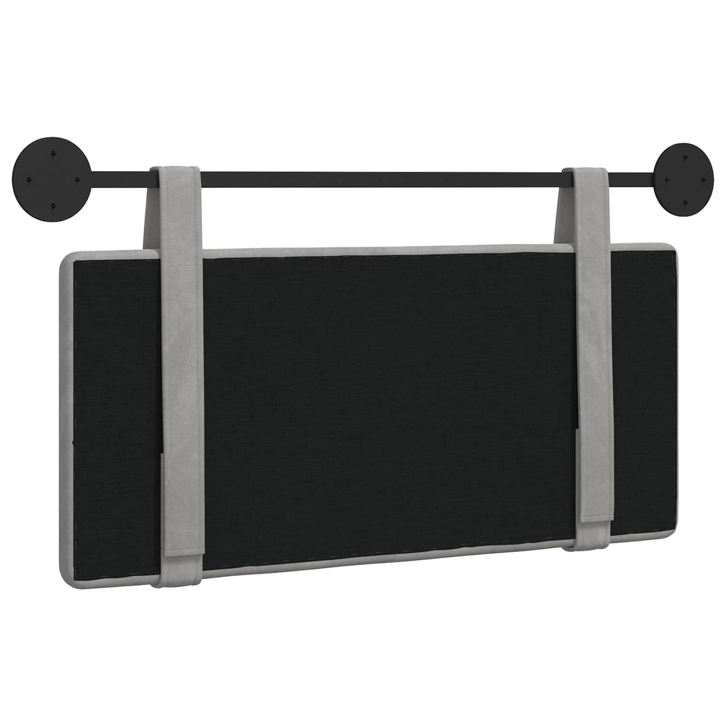 Hangend hoofdbord Lichtgrijs Fluweel is nu te koop bij PeponiXL, paradijselijk wonen!