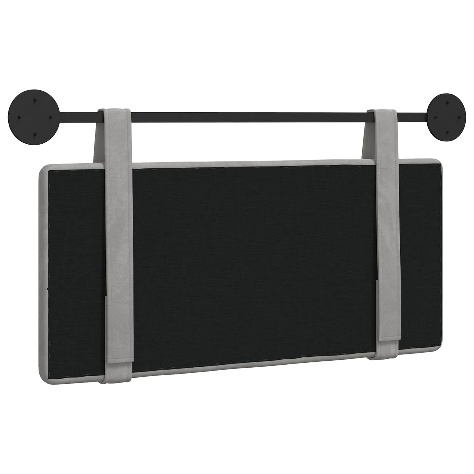 Hangend hoofdbord Lichtgrijs Fluweel is nu te koop bij PeponiXL, paradijselijk wonen!