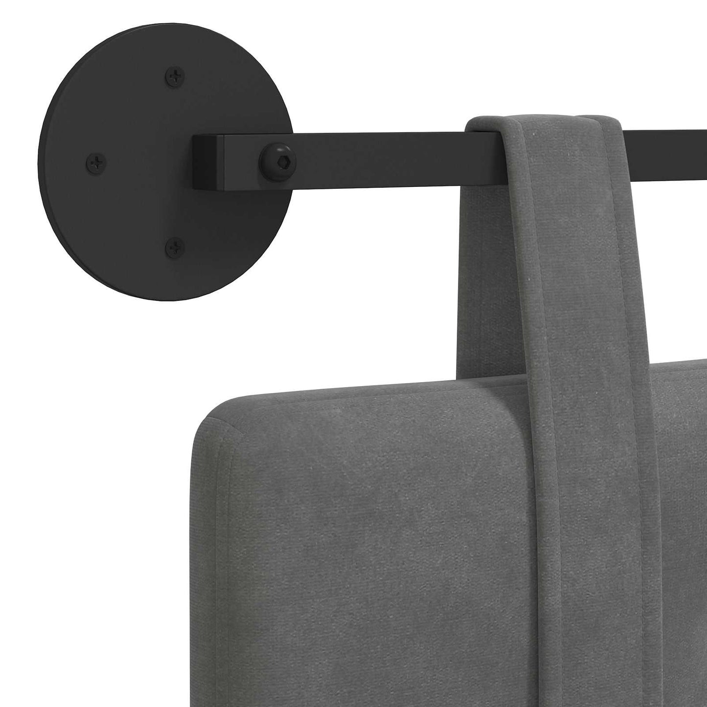 Hangend hoofdbord Donkergrijs Fluweel is nu te koop bij PeponiXL, paradijselijk wonen!