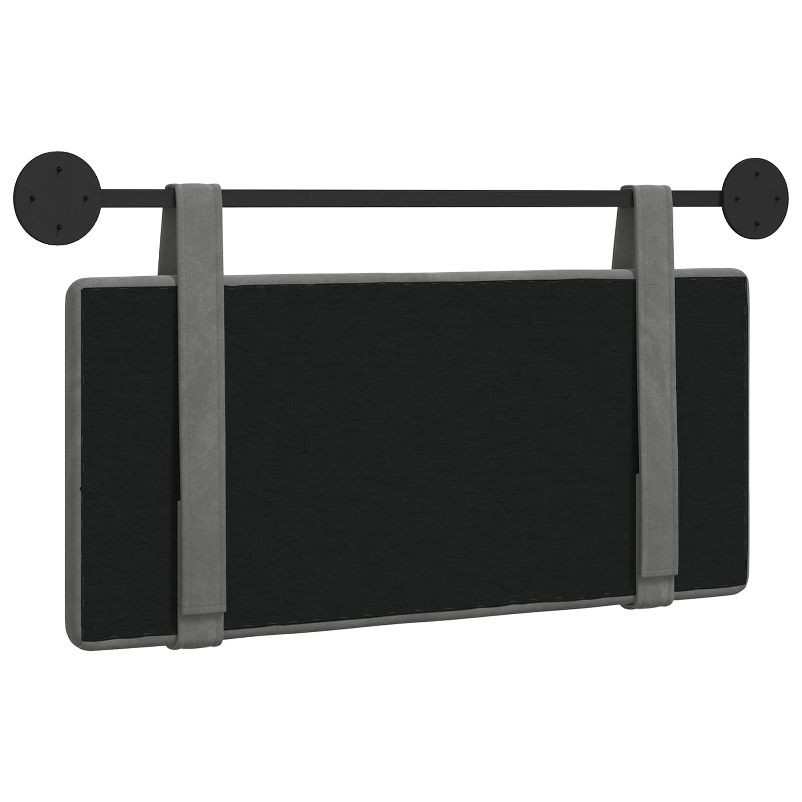 Hangend hoofdbord Donkergrijs Fluweel is nu te koop bij PeponiXL, paradijselijk wonen!