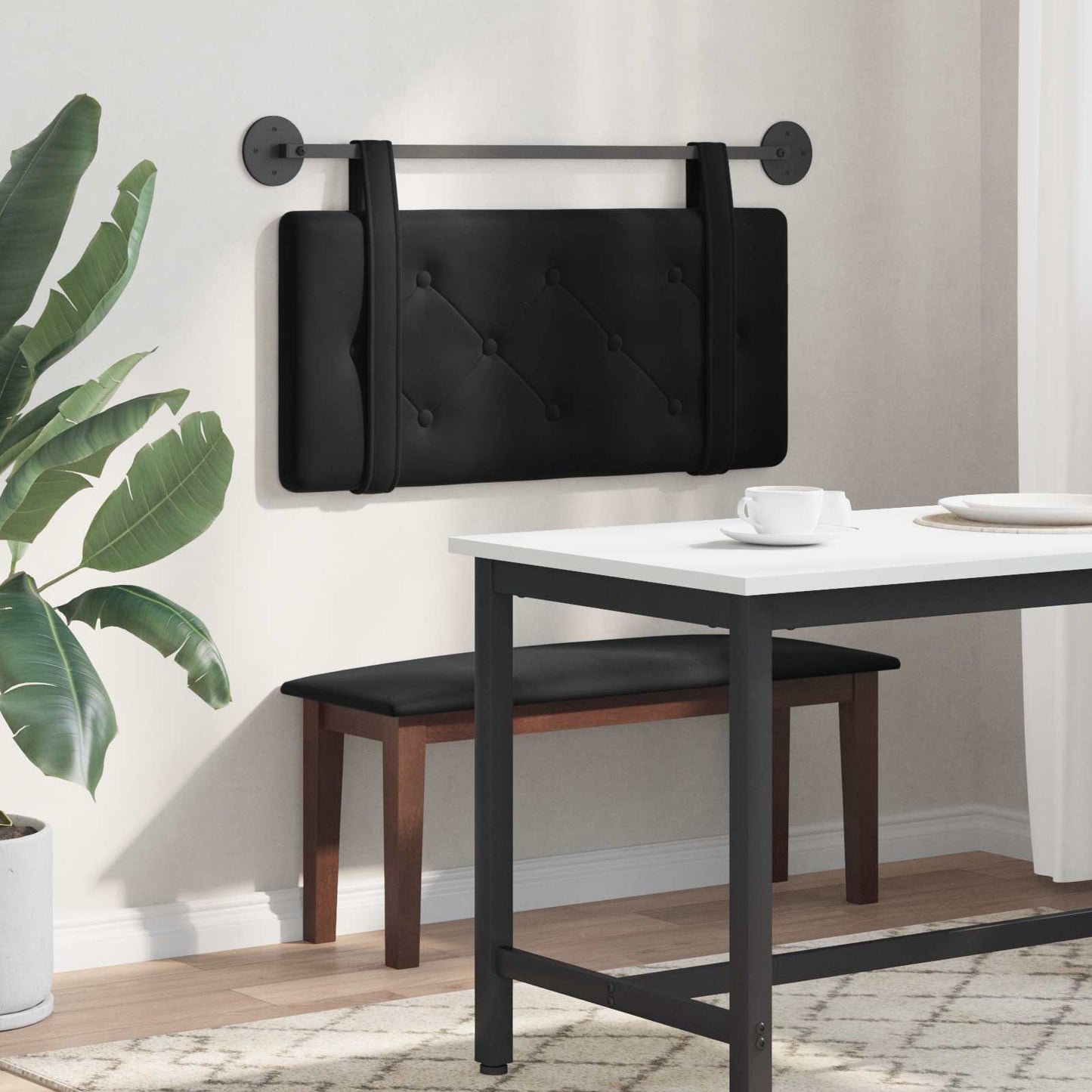 Hangend hoofdbord Zwart Fluweel is nu te koop bij PeponiXL, paradijselijk wonen!