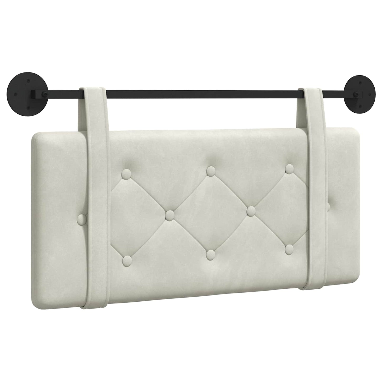 Hangend hoofdbord Crème Fluweel is nu te koop bij PeponiXL, paradijselijk wonen!