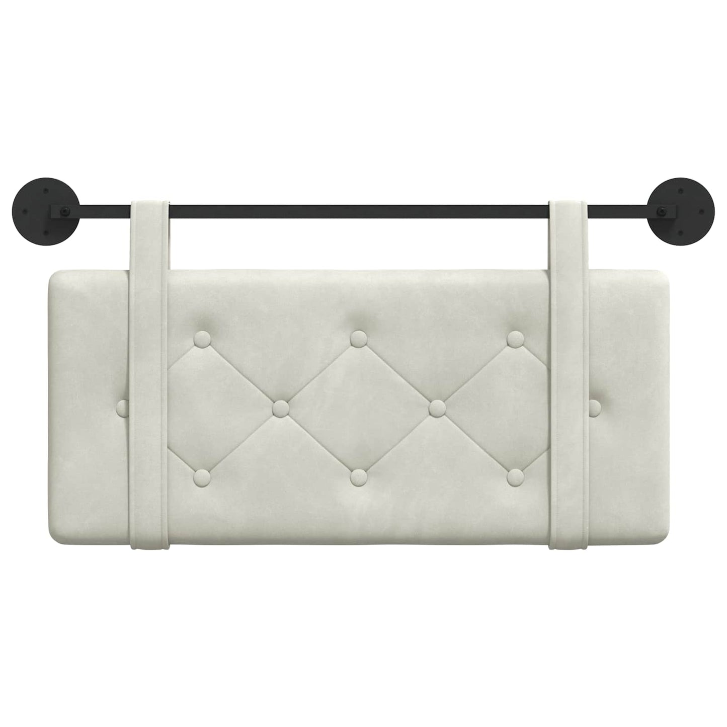 Hangend hoofdbord Crème Fluweel is nu te koop bij PeponiXL, paradijselijk wonen!