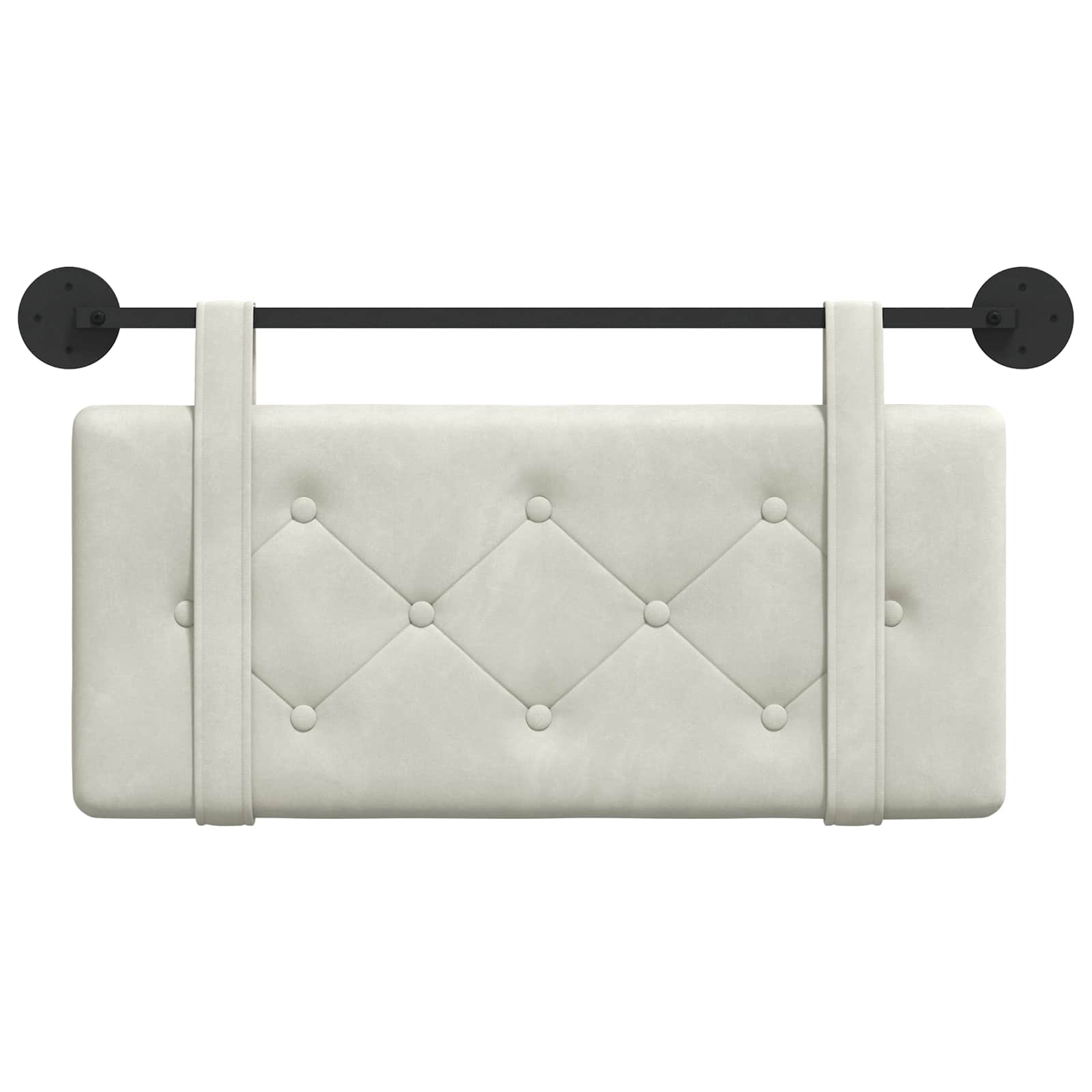 Hangend hoofdbord Crème Fluweel is nu te koop bij PeponiXL, paradijselijk wonen!