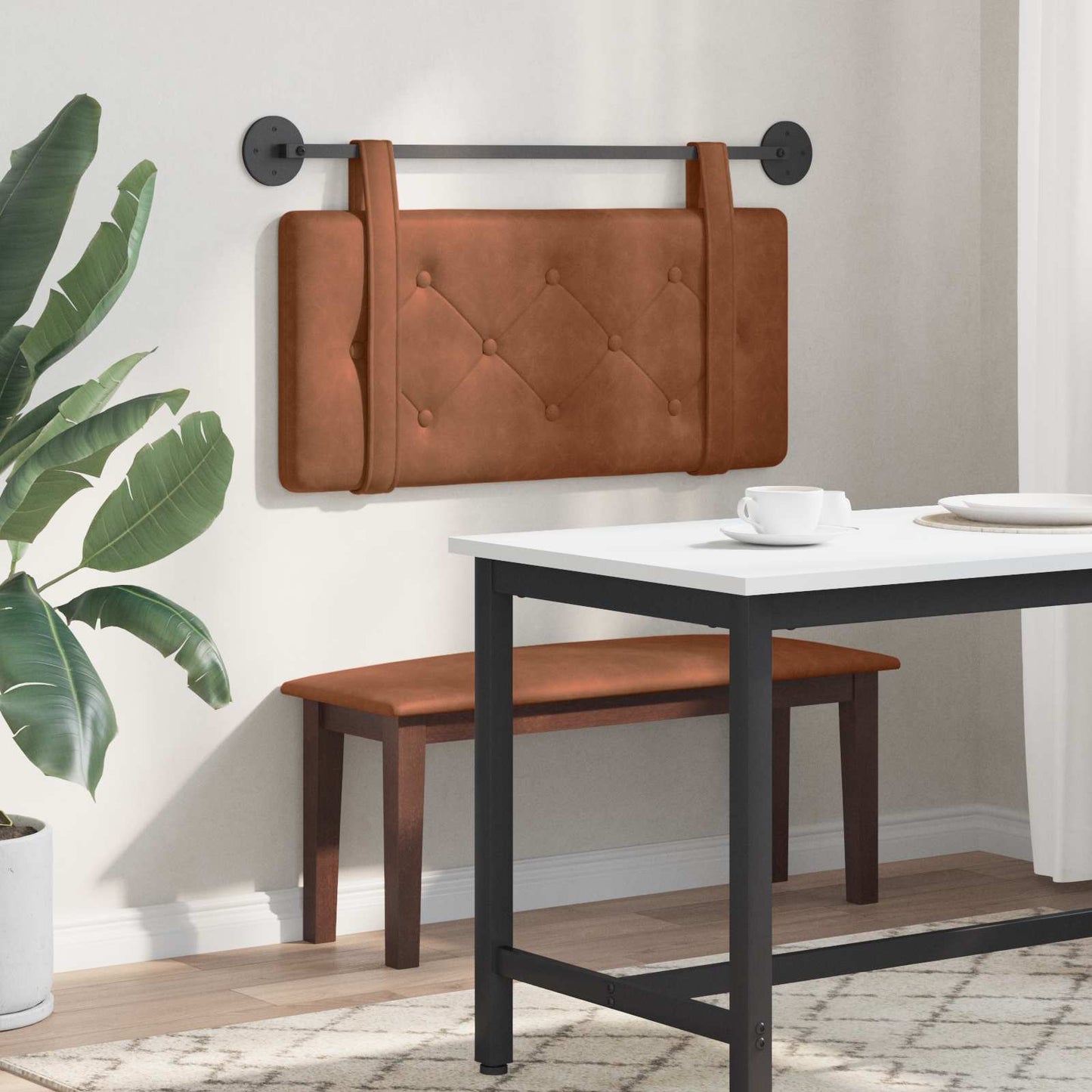 Hangend hoofdbord Bruin Antiek PU is nu te koop bij PeponiXL, paradijselijk wonen!