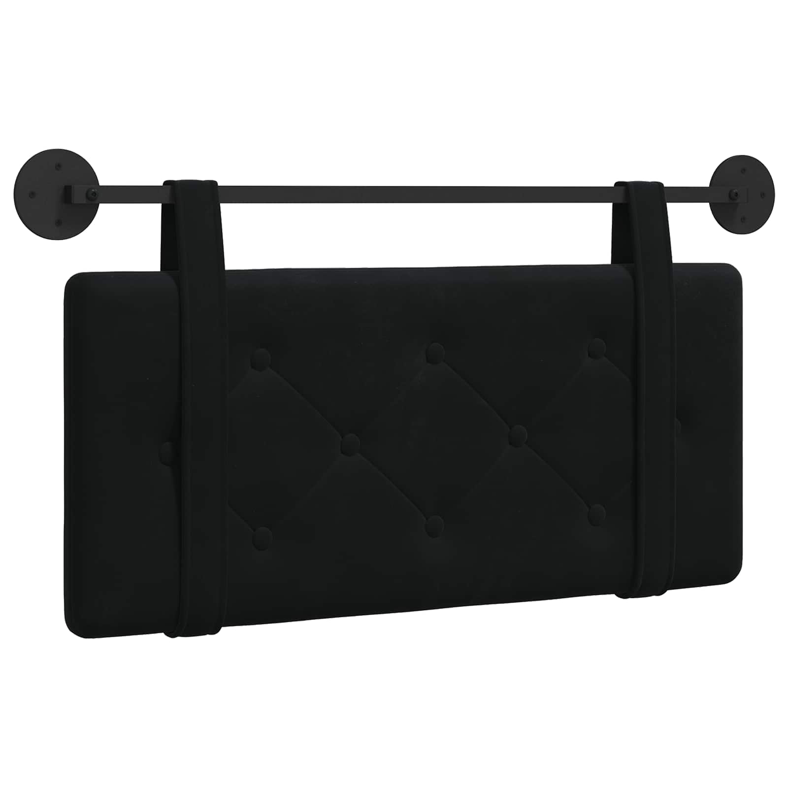 Hangend hoofdbord Zwart Fluweel is nu te koop bij PeponiXL, paradijselijk wonen!