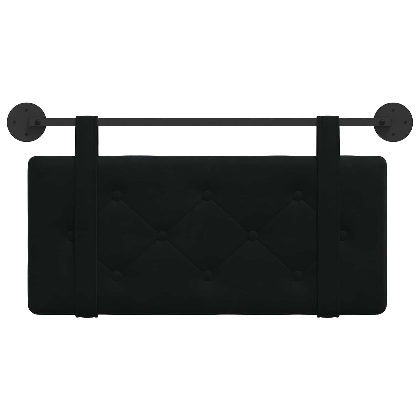 Hangend hoofdbord Zwart Fluweel is nu te koop bij PeponiXL, paradijselijk wonen!