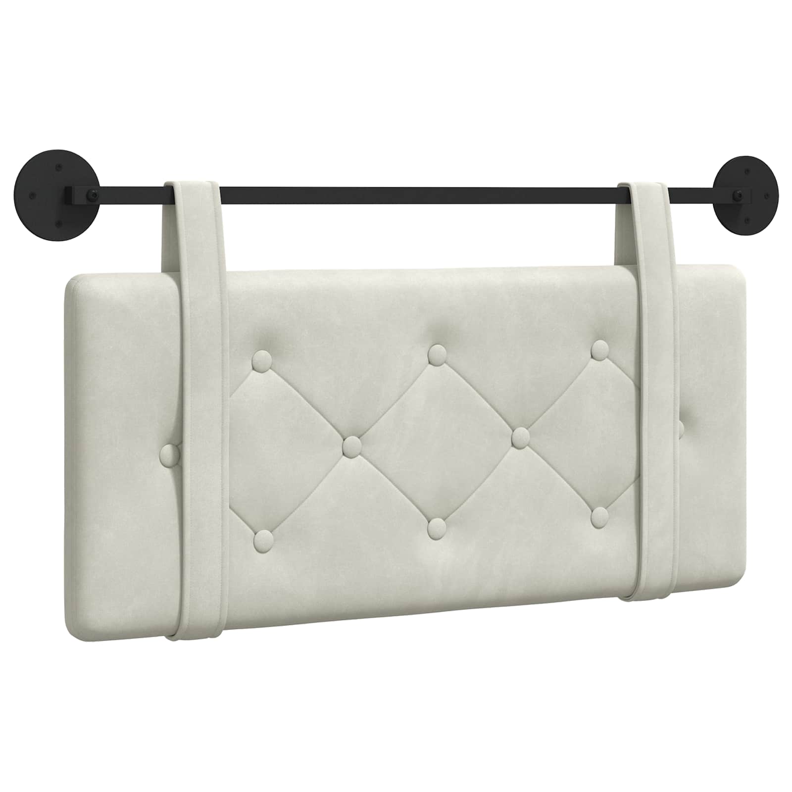 Hangend hoofdbord Crème Fluweel is nu te koop bij PeponiXL, paradijselijk wonen!