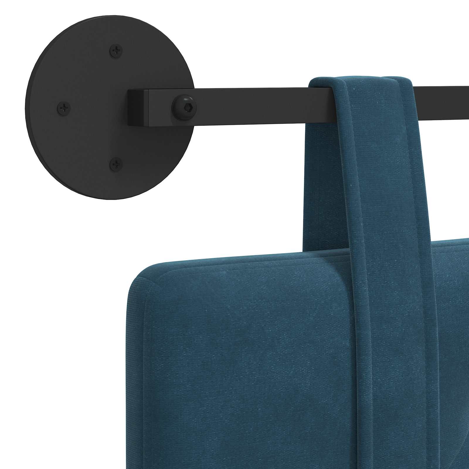 Hangend hoofdbord Blauw Fluweel is nu te koop bij PeponiXL, paradijselijk wonen!
