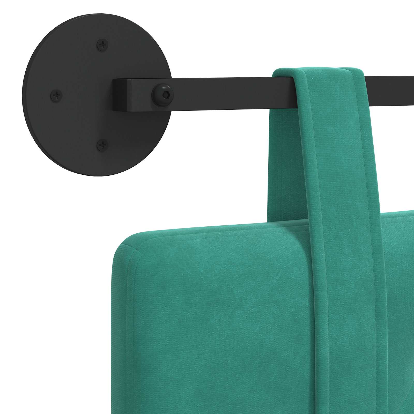 Hangend hoofdbord Turquoise Fluweel is nu te koop bij PeponiXL, paradijselijk wonen!