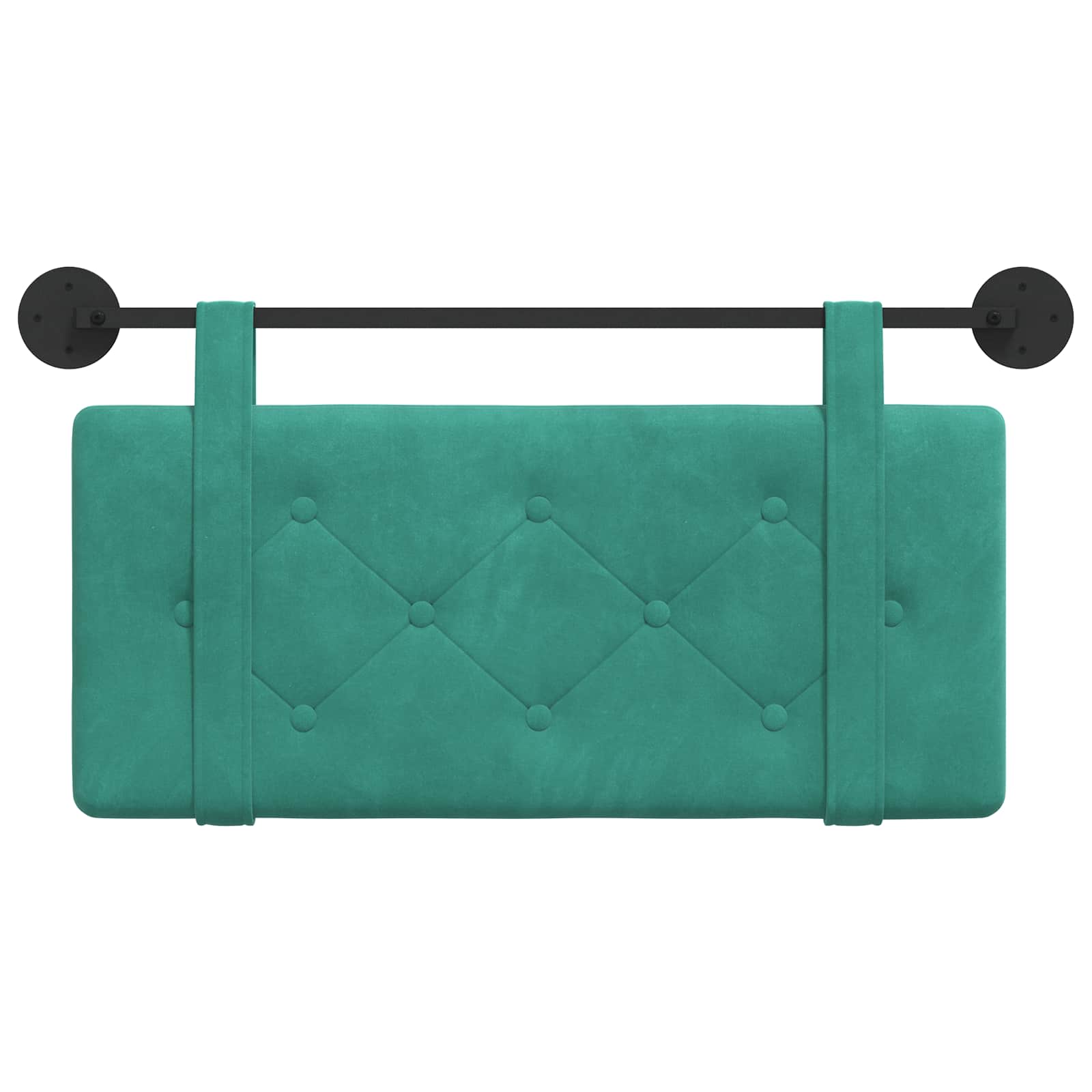 Hangend hoofdbord Turquoise Fluweel is nu te koop bij PeponiXL, paradijselijk wonen!