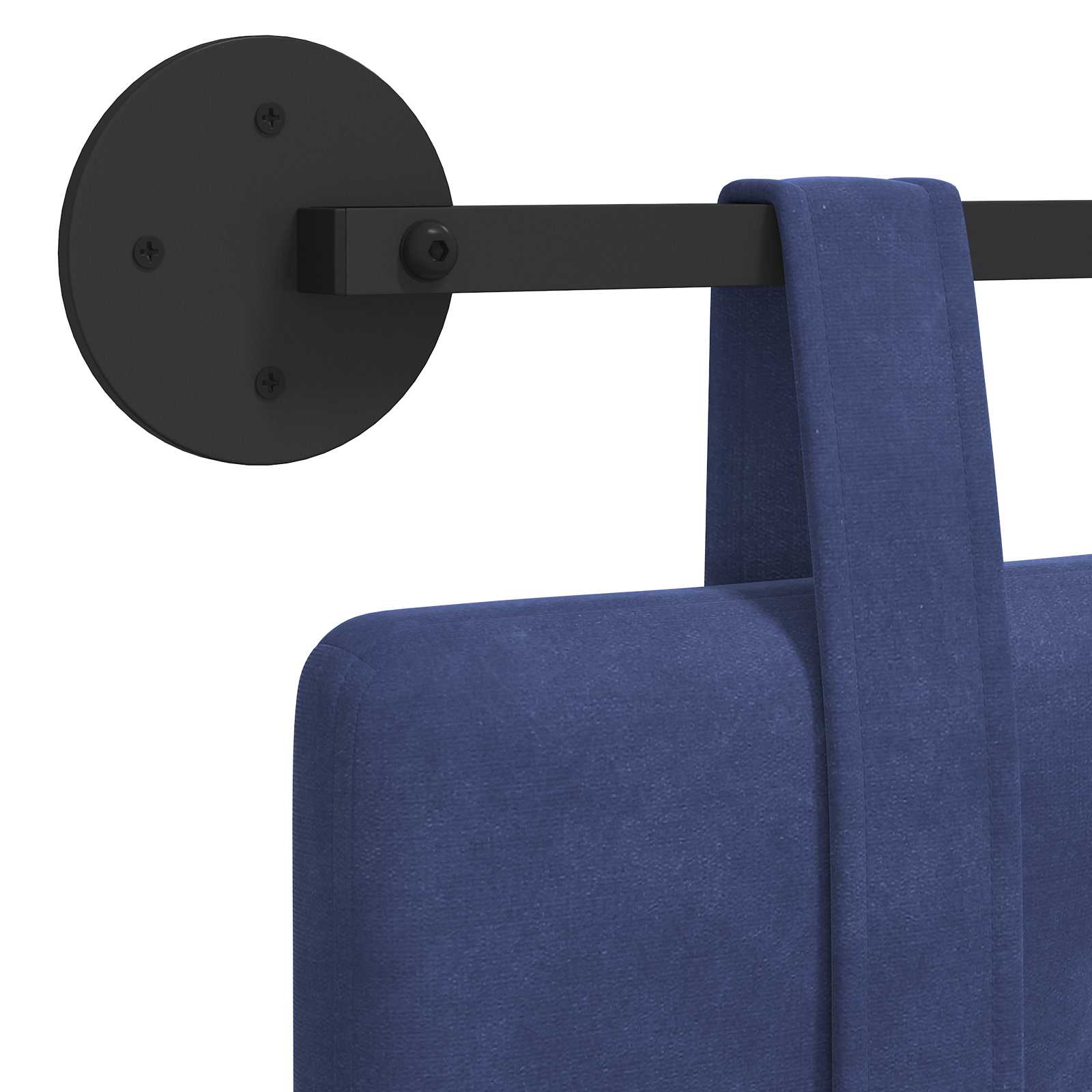 Hangend hoofdbord Politieblauw Fluweel is nu te koop bij PeponiXL, paradijselijk wonen!