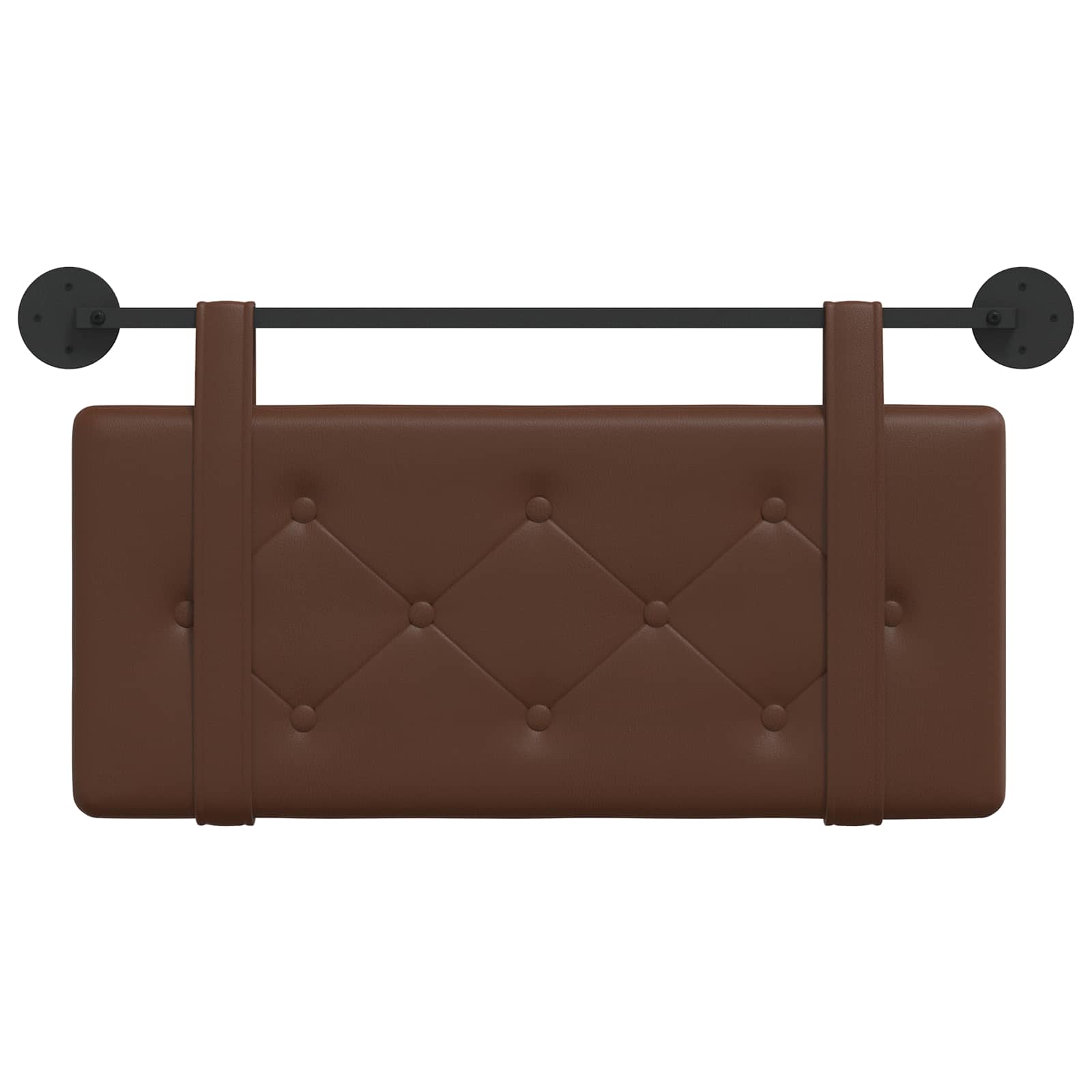 Hangend hoofdbord Bruin Kunstleer is nu te koop bij PeponiXL, paradijselijk wonen!